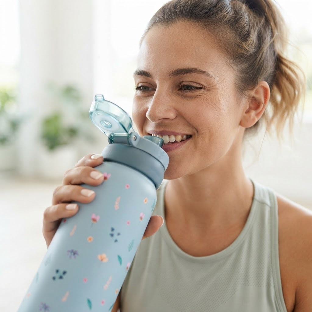 Botella Térmica de Acero Inoxidable Sport – Little Bloom | Aurea