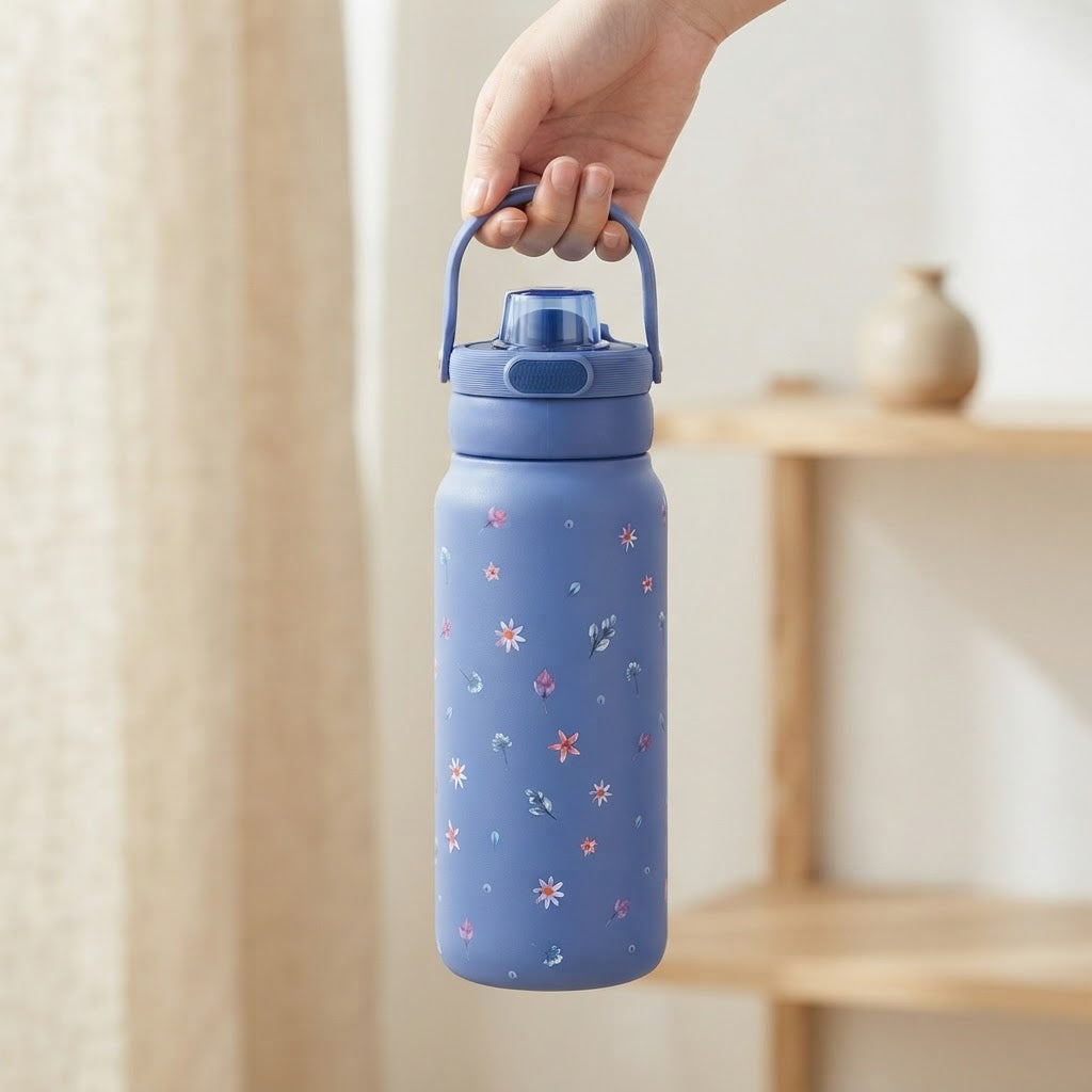 Botella Térmica de Acero Inoxidable Sport – Little Bloom | Aurea