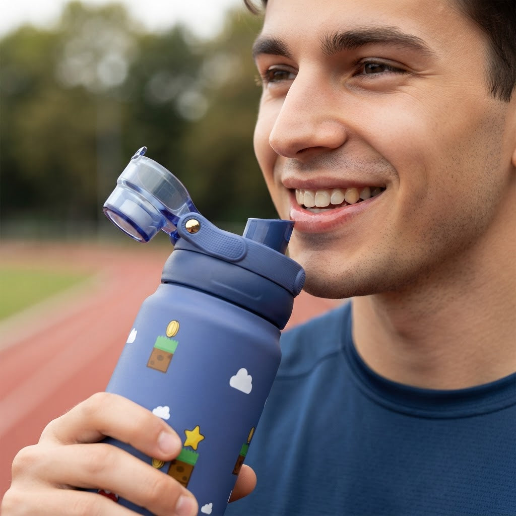 Botella Térmica de Acero Inoxidable Sport – Level Boss | Aurea