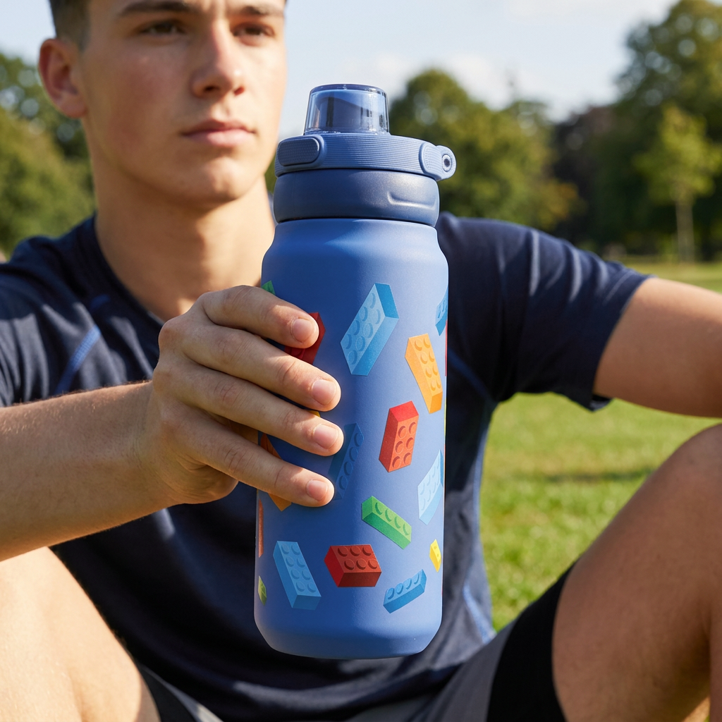 Botella Térmica de Acero Inoxidable Sport – Block Build | Aurea