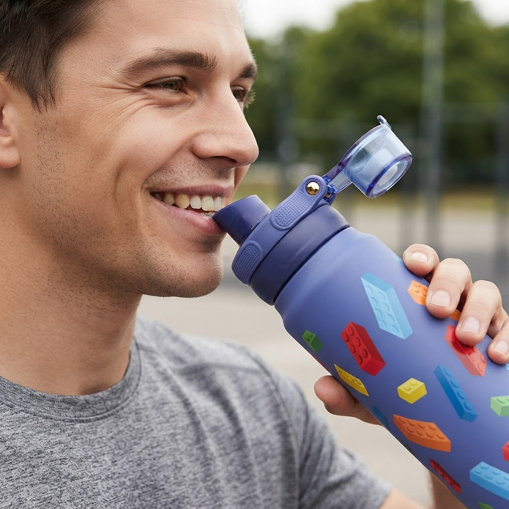 Botella Térmica de Acero Inoxidable Sport – Block Build | Aurea