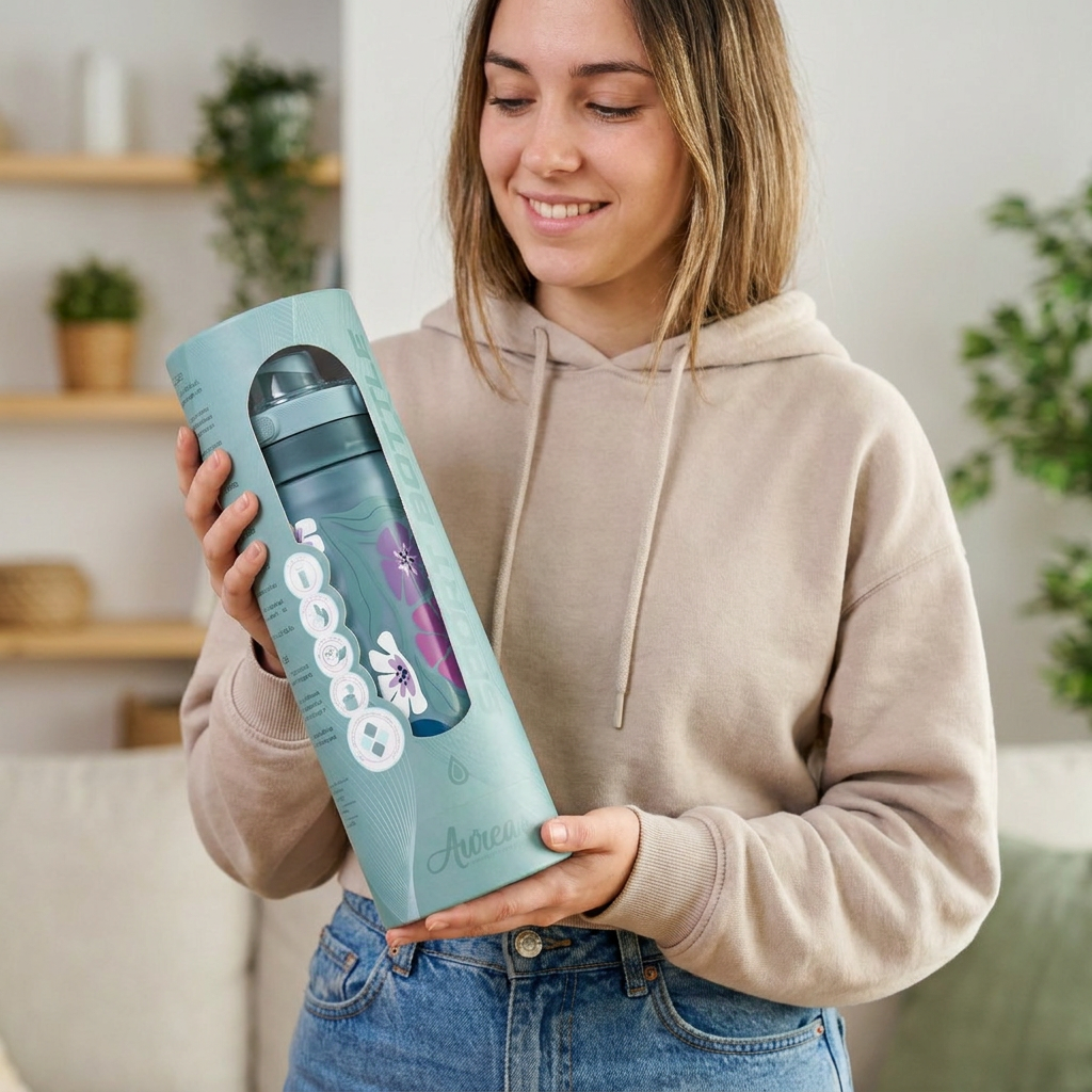 Botella Térmica de Acero Inoxidable Sport – Tropic Bloom | Aurea