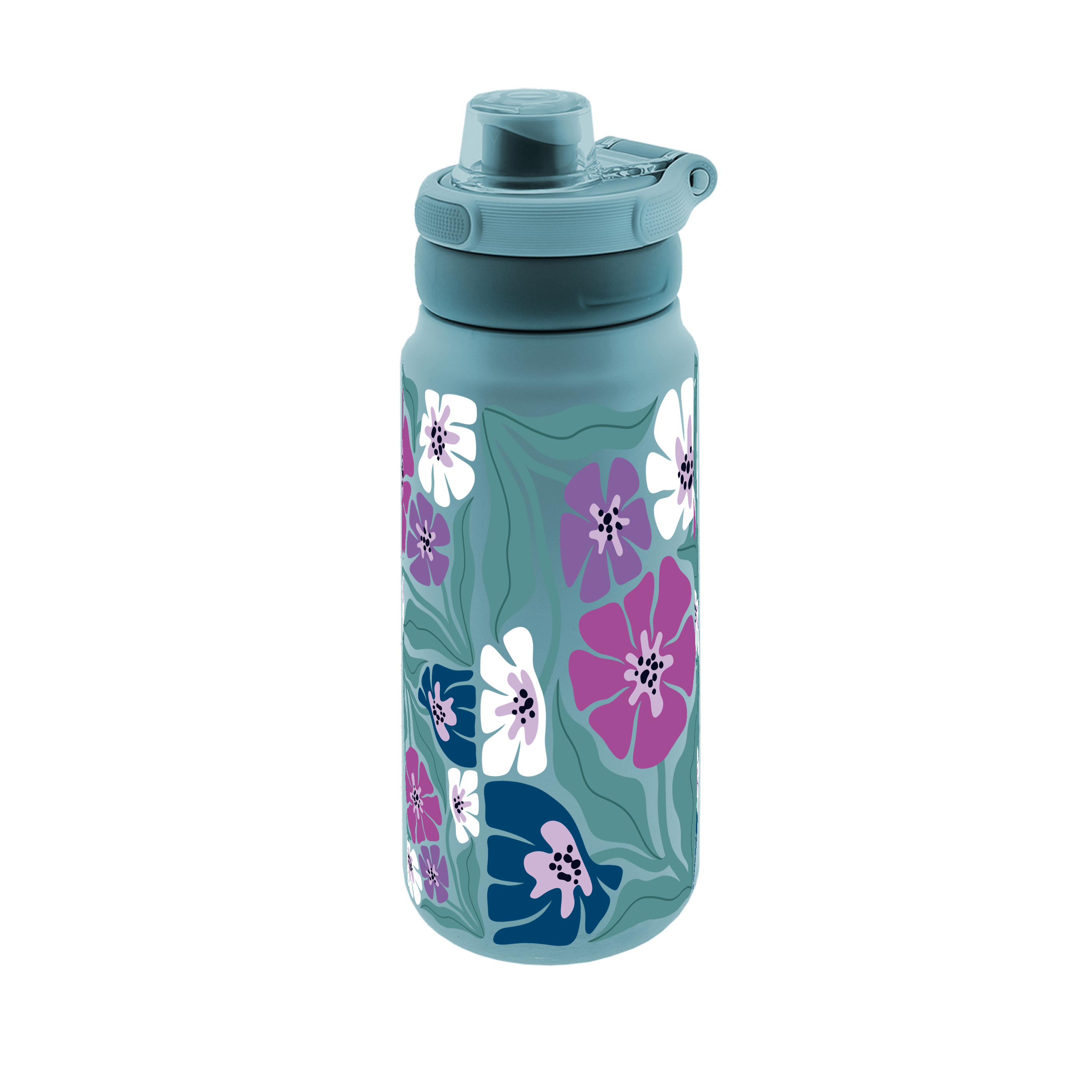 Botella Térmica de Acero Inoxidable Sport – Tropic Bloom | Aurea