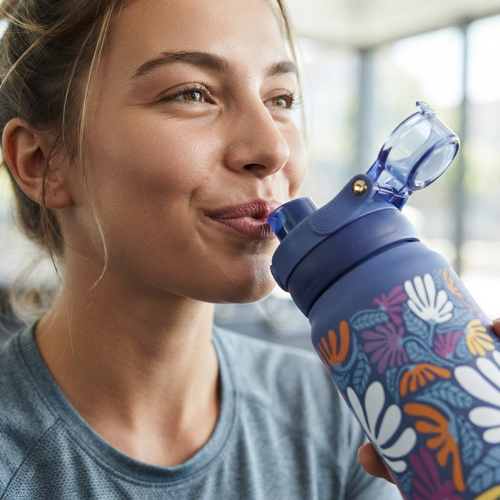 Botella Térmica de Acero Inoxidable Sport – Tropic Bloom | Aurea