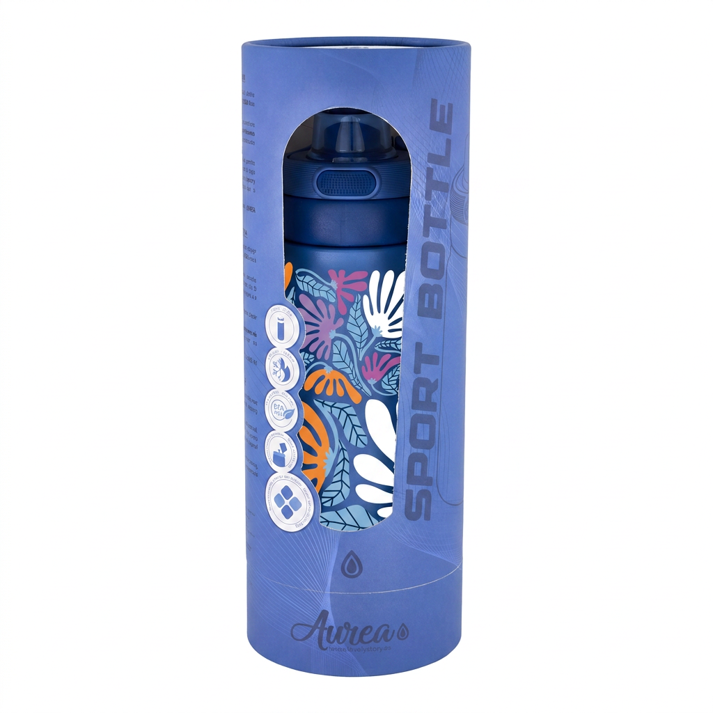 Botella Térmica de Acero Inoxidable Sport – Tropic Bloom | Aurea