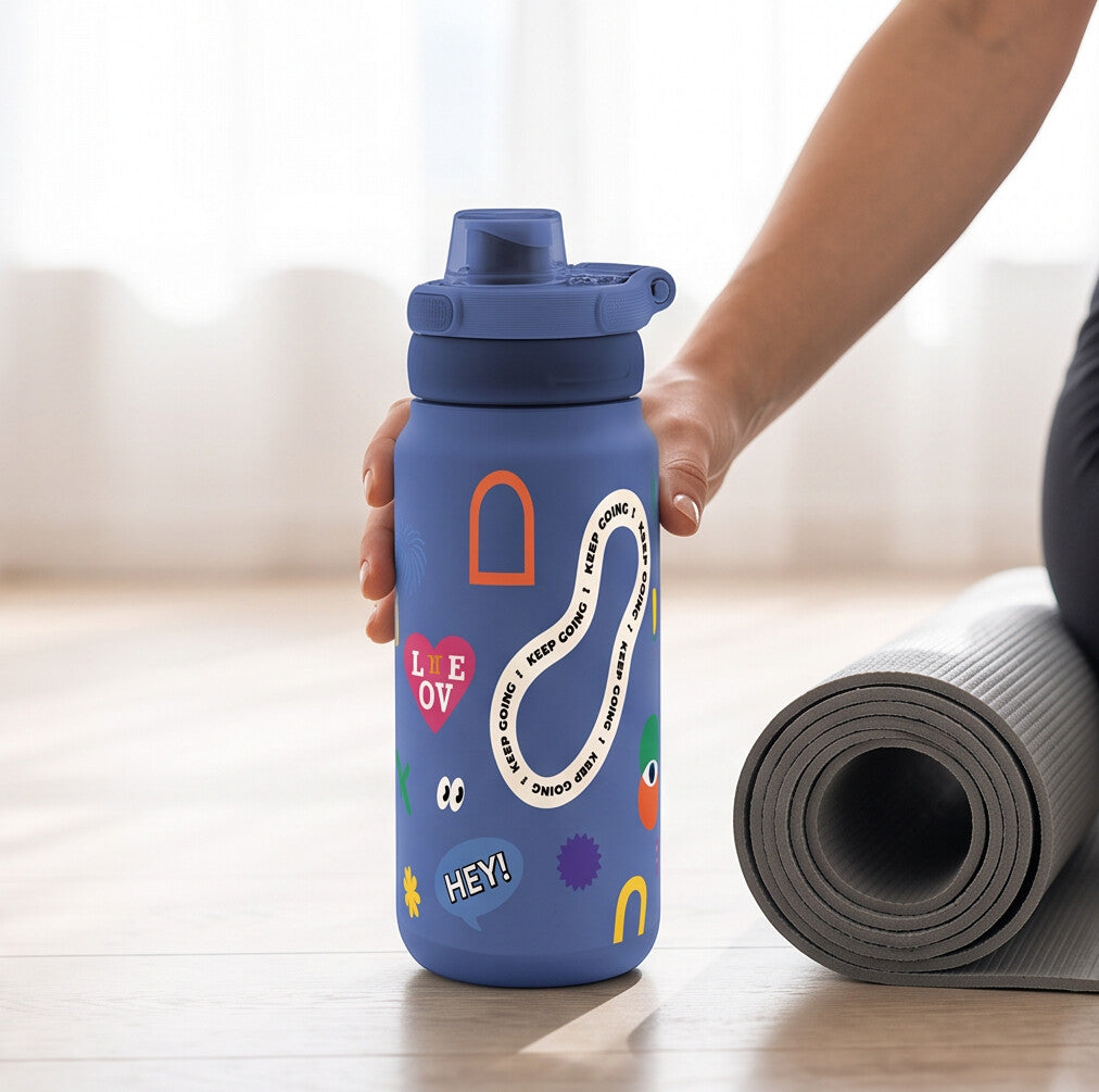 Botella Térmica de Acero Inoxidable Sport – Keep Moving | Aurea