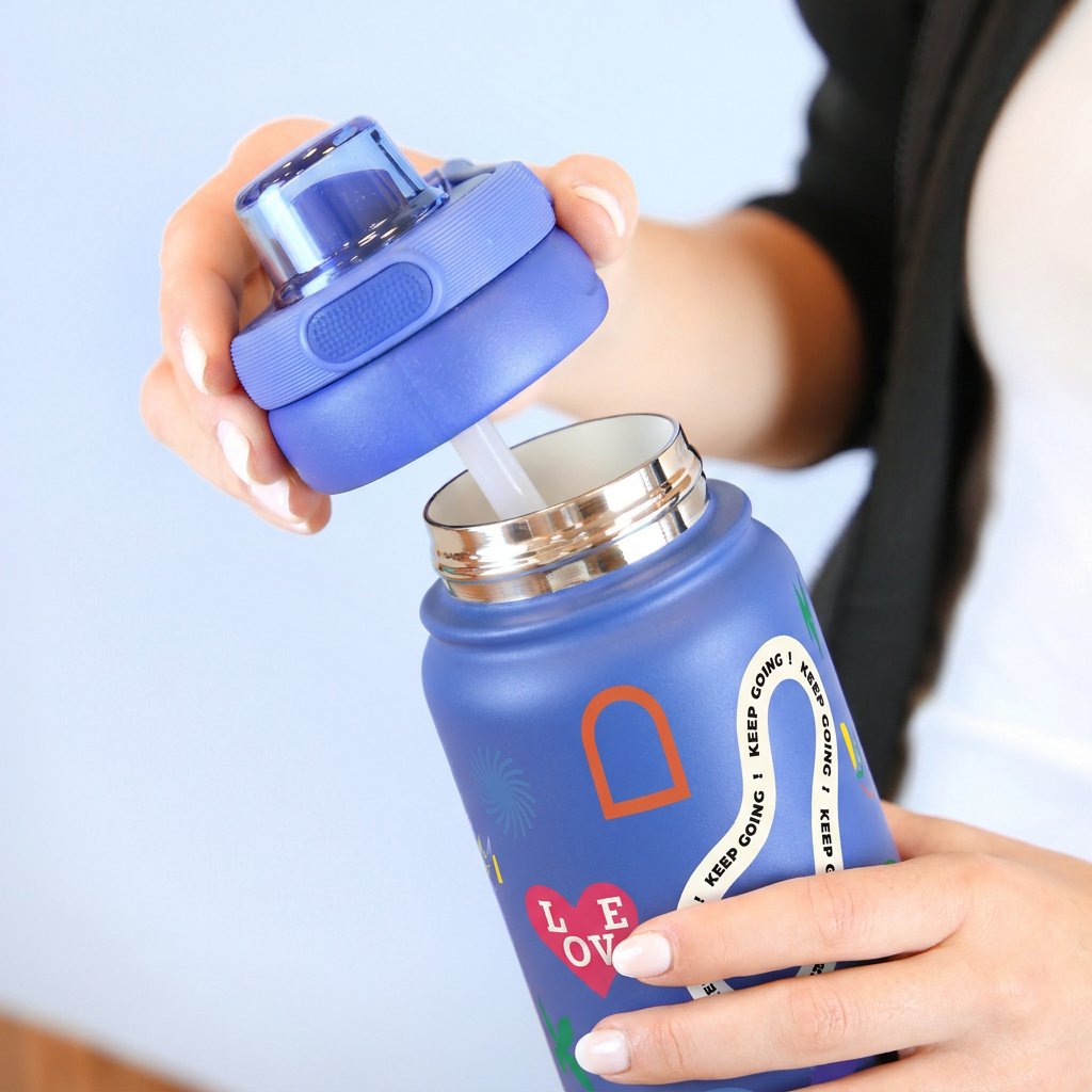 Botella Térmica de Acero Inoxidable Sport – Keep Moving | Aurea