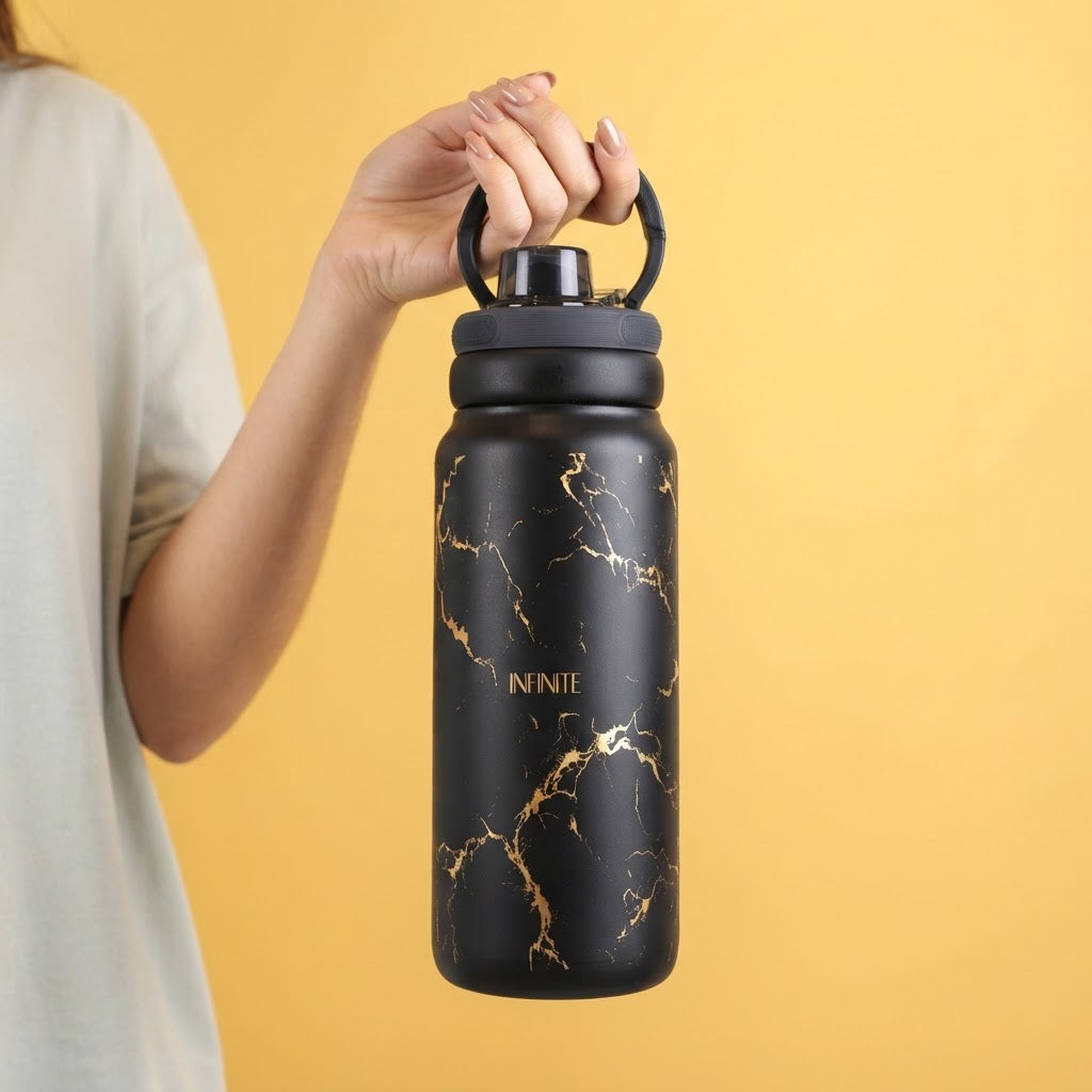 Botella Térmica de Acero Inoxidable Sport – Pure Gold | Aurea