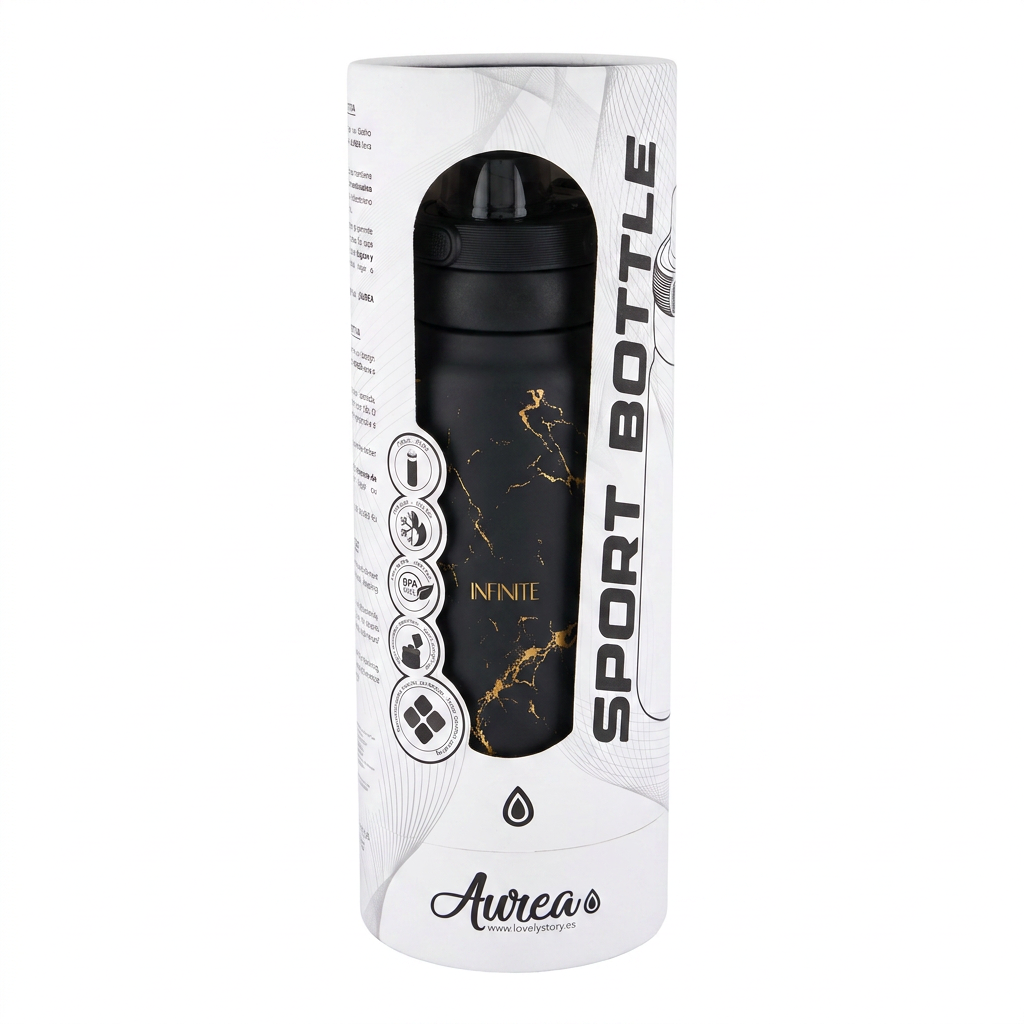 Botella Térmica de Acero Inoxidable Sport – Pure Gold | Aurea