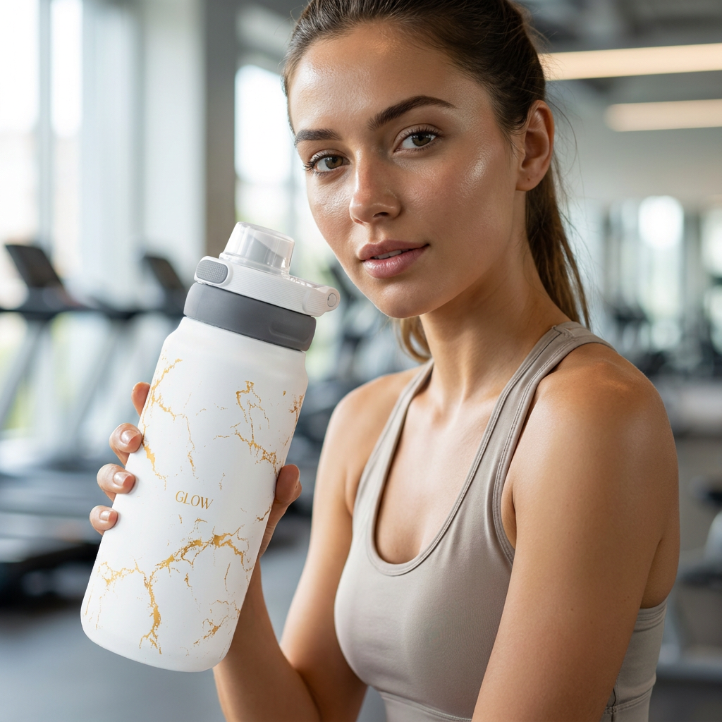 Botella Térmica de Acero Inoxidable Sport – Pure Gold | Aurea