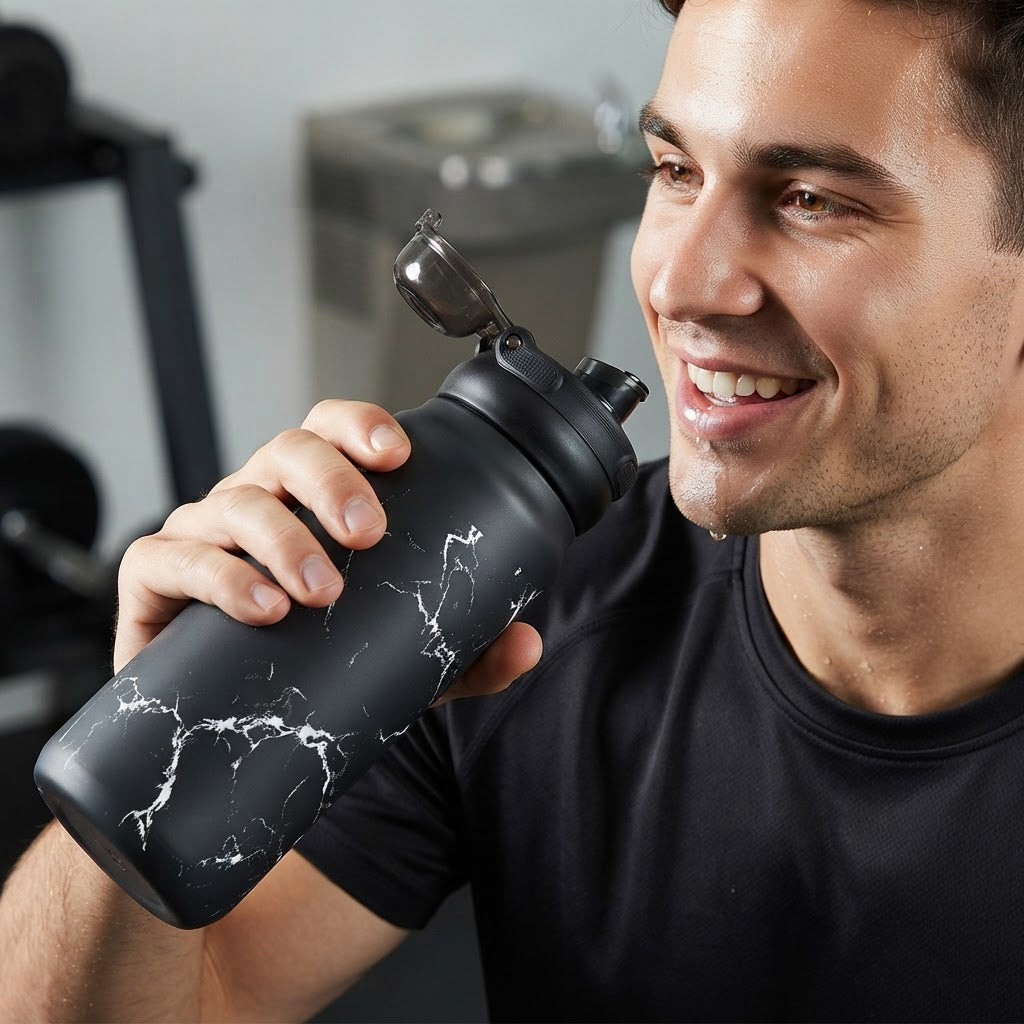 Botella Térmica de Acero Inoxidable Sport – Solid Stone | Aurea