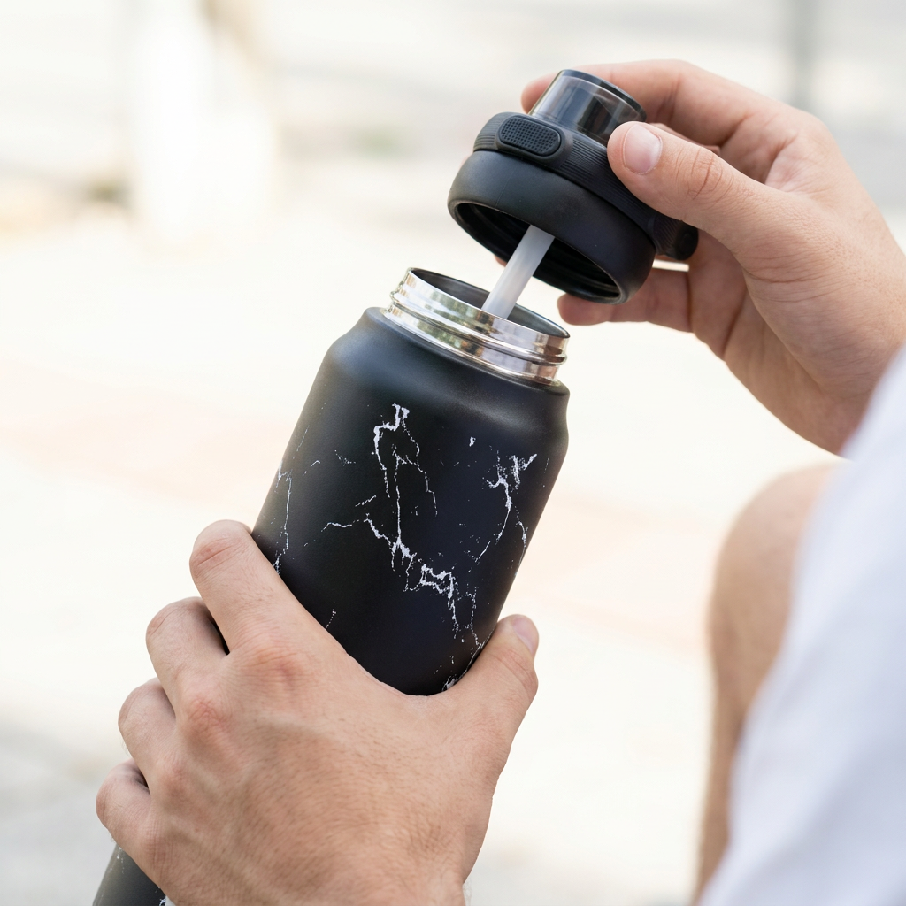 Botella Térmica de Acero Inoxidable Sport – Solid Stone | Aurea