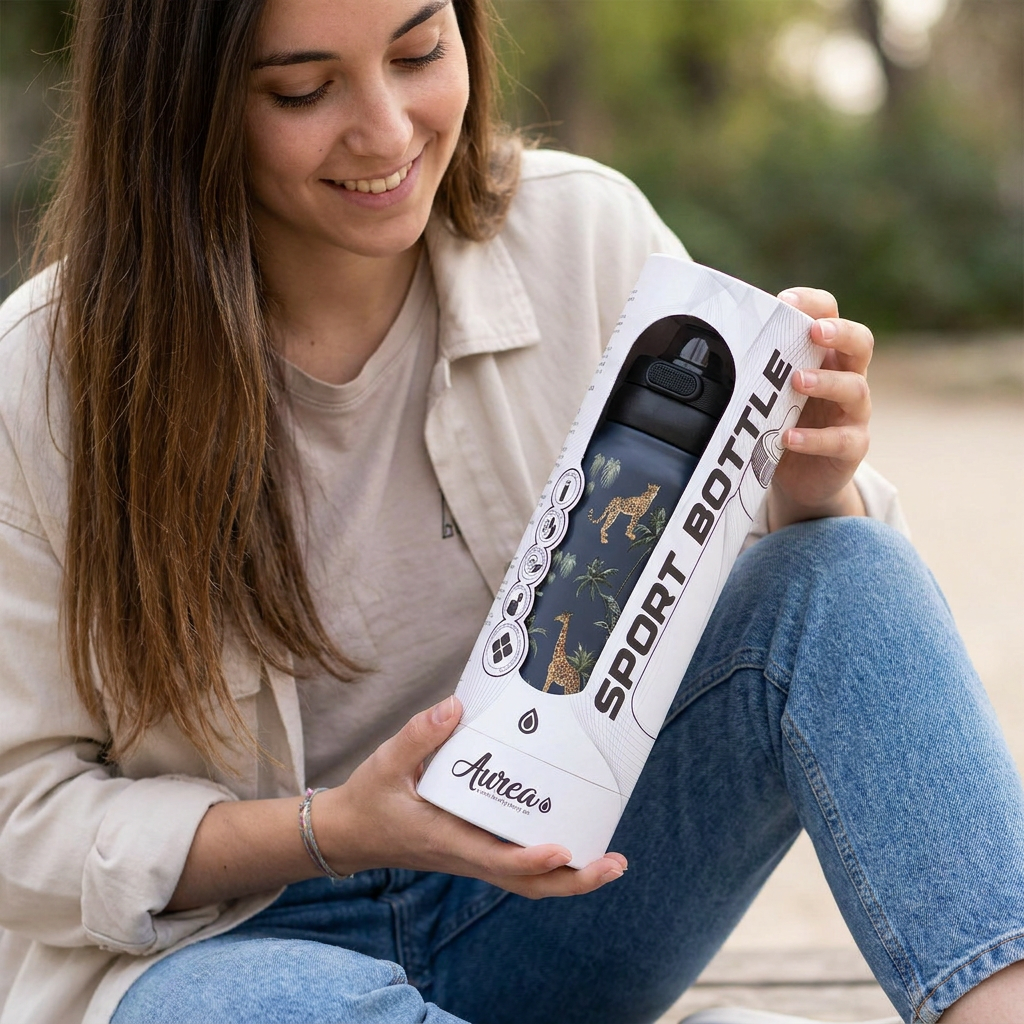 Botella Térmica de Acero Inoxidable Sport – Savanna Life | Aurea