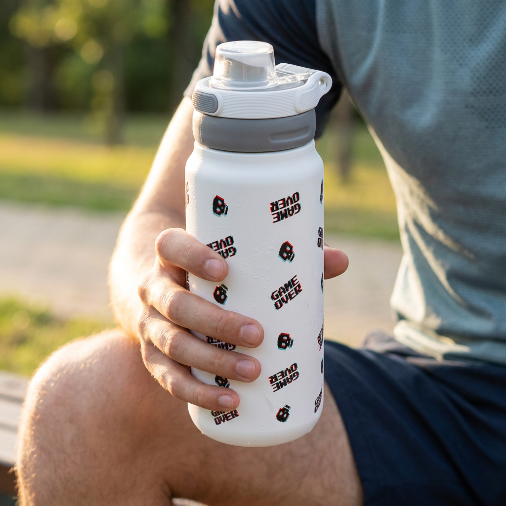 Botella Térmica de Acero Inoxidable Sport – Arcade Skull | Aurea