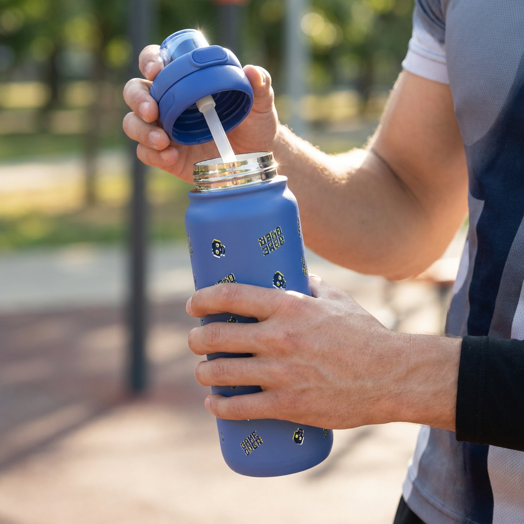Botella Térmica de Acero Inoxidable Sport – Arcade Skull | Aurea