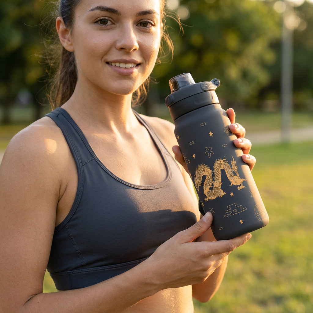 Botella Térmica de Acero Inoxidable Sport – Dragon Spirit | Aurea