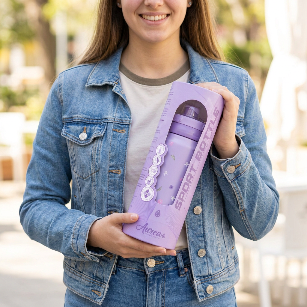 Botella Térmica de Acero Inoxidable Sport – Sweet Breeze | Aurea
