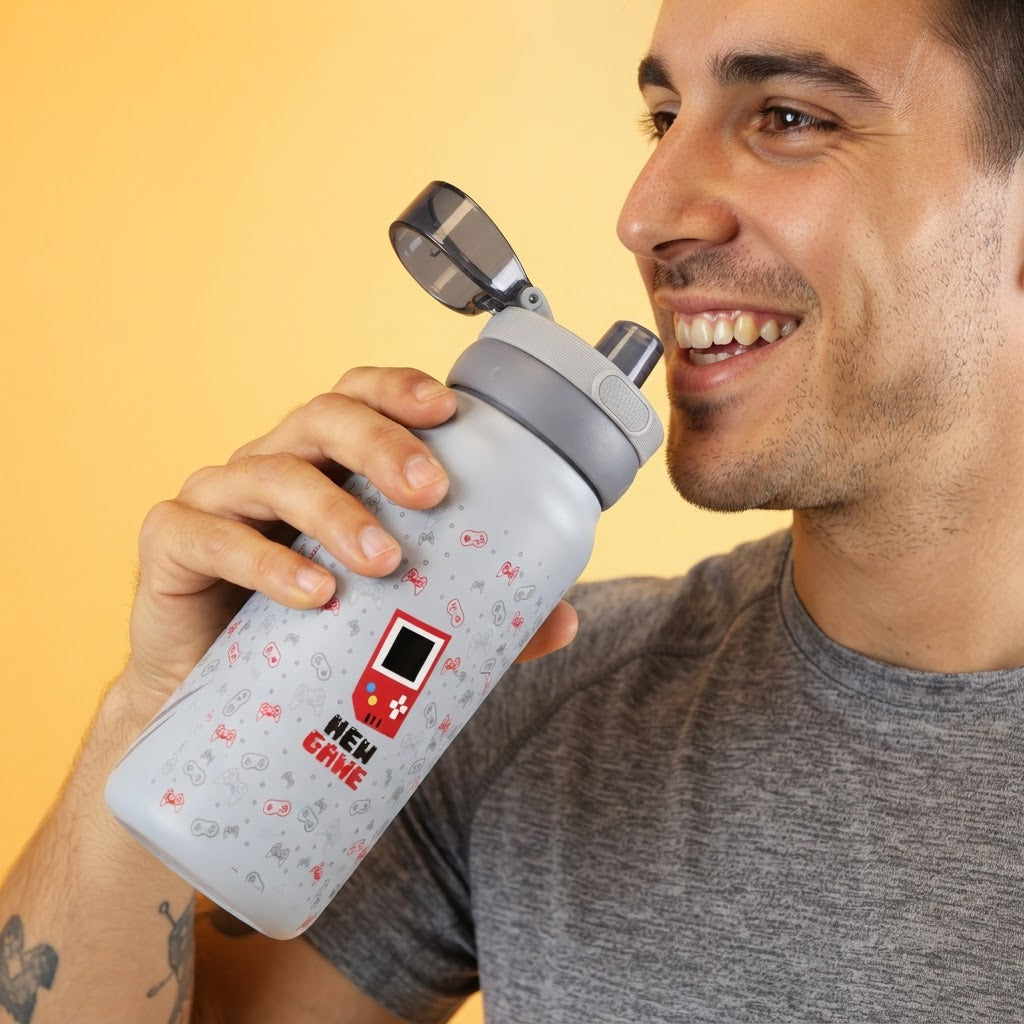 Botella Térmica de Acero Inoxidable Sport – Pixel Gaming | Aurea