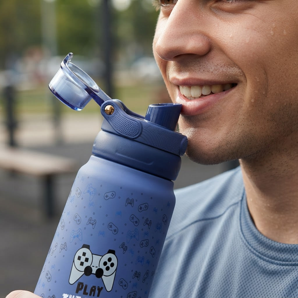 Botella Térmica de Acero Inoxidable Sport – Pixel Gaming | Aurea