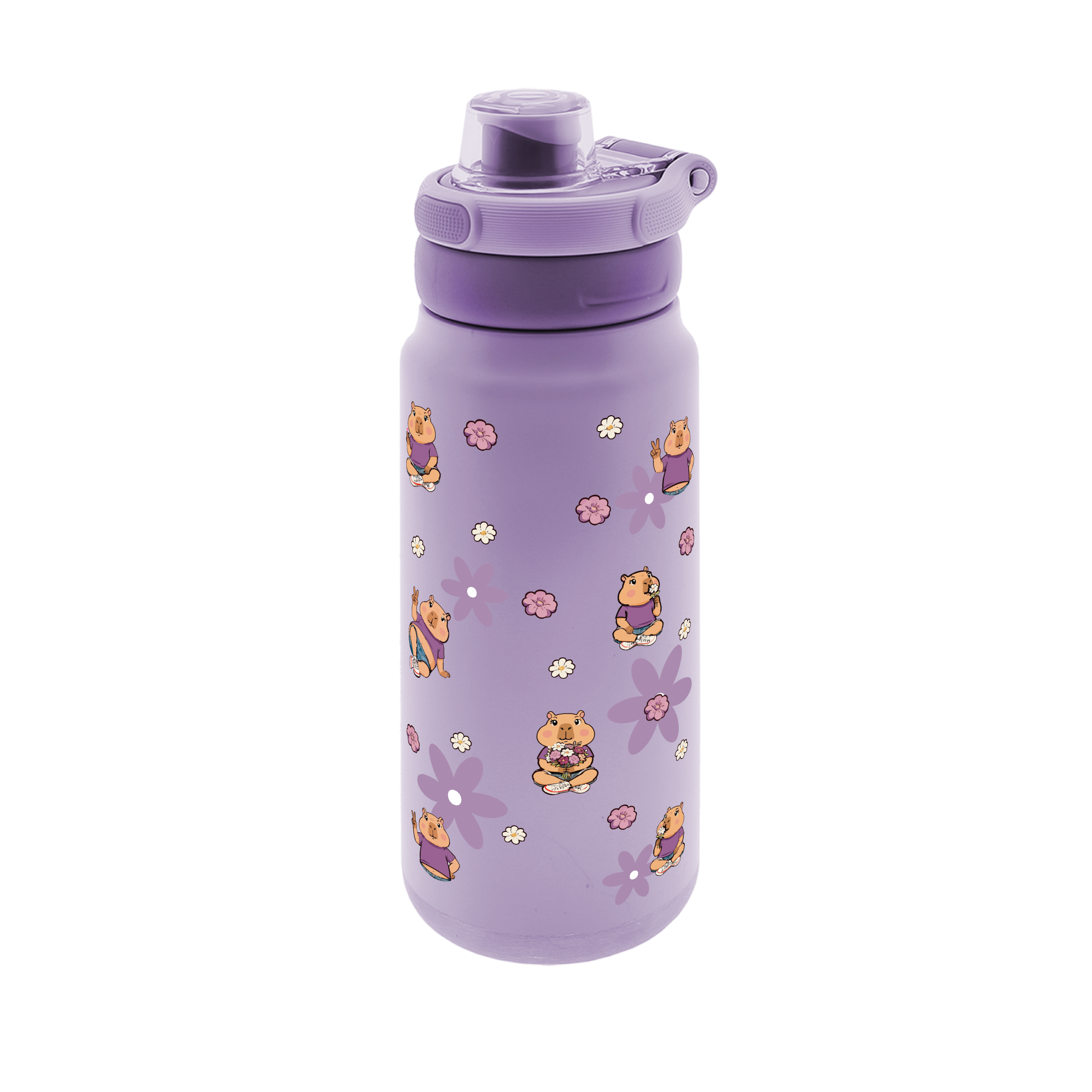 Botella Térmica de Acero Inoxidable Sport – Capibara Time | Lovely Story