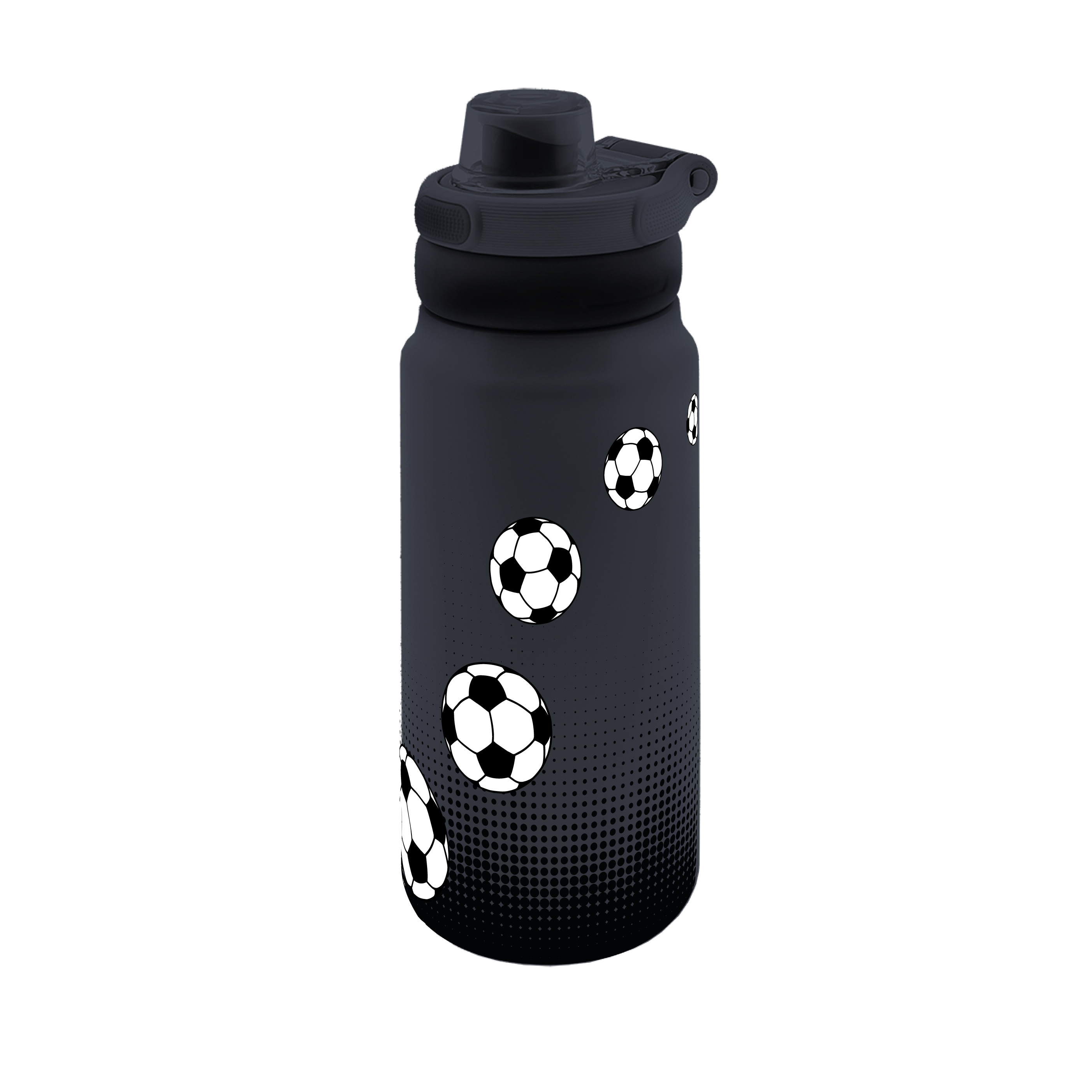 Botella Térmica Sport de Acero Inoxidable con Interior Cerámico y Doble Tapón – Football Match