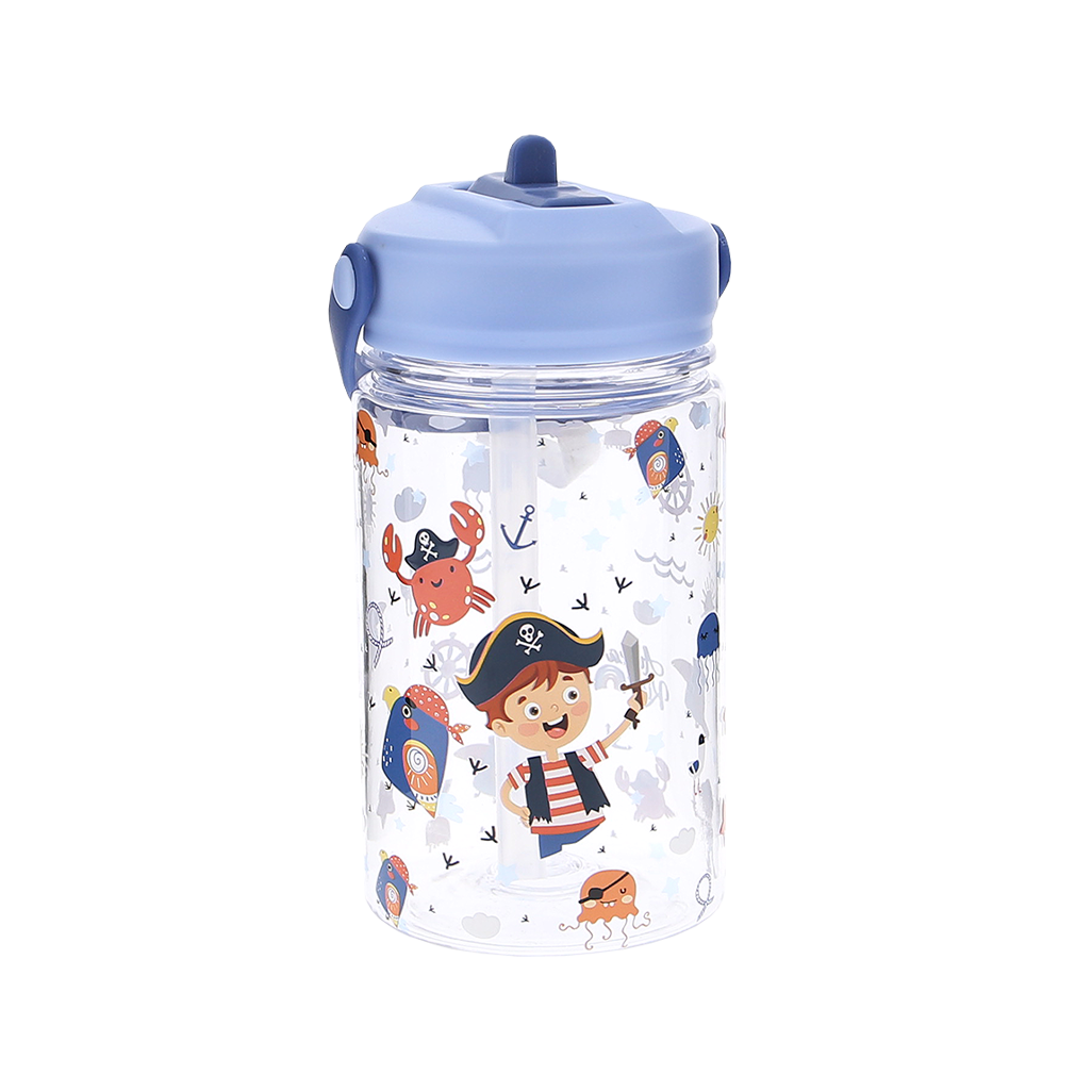 Botella Tritán 350ml Adaptador Infantil Con Pajita - Fantasy Collection