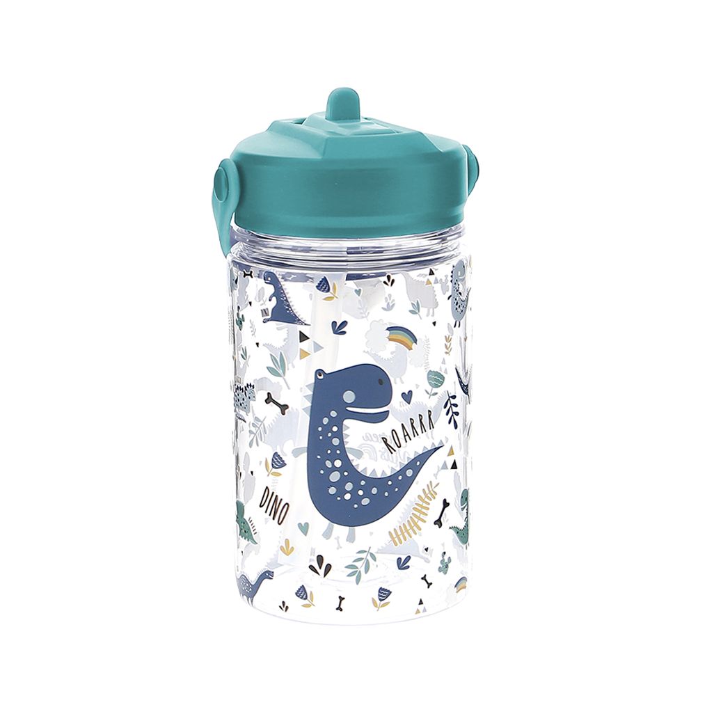 Botella Tritán 350ml Adaptador Infantil Con Pajita - Fantasy Collection