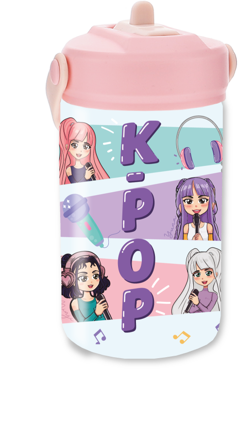 Botella infantil de acero inoxidable - K-Pop