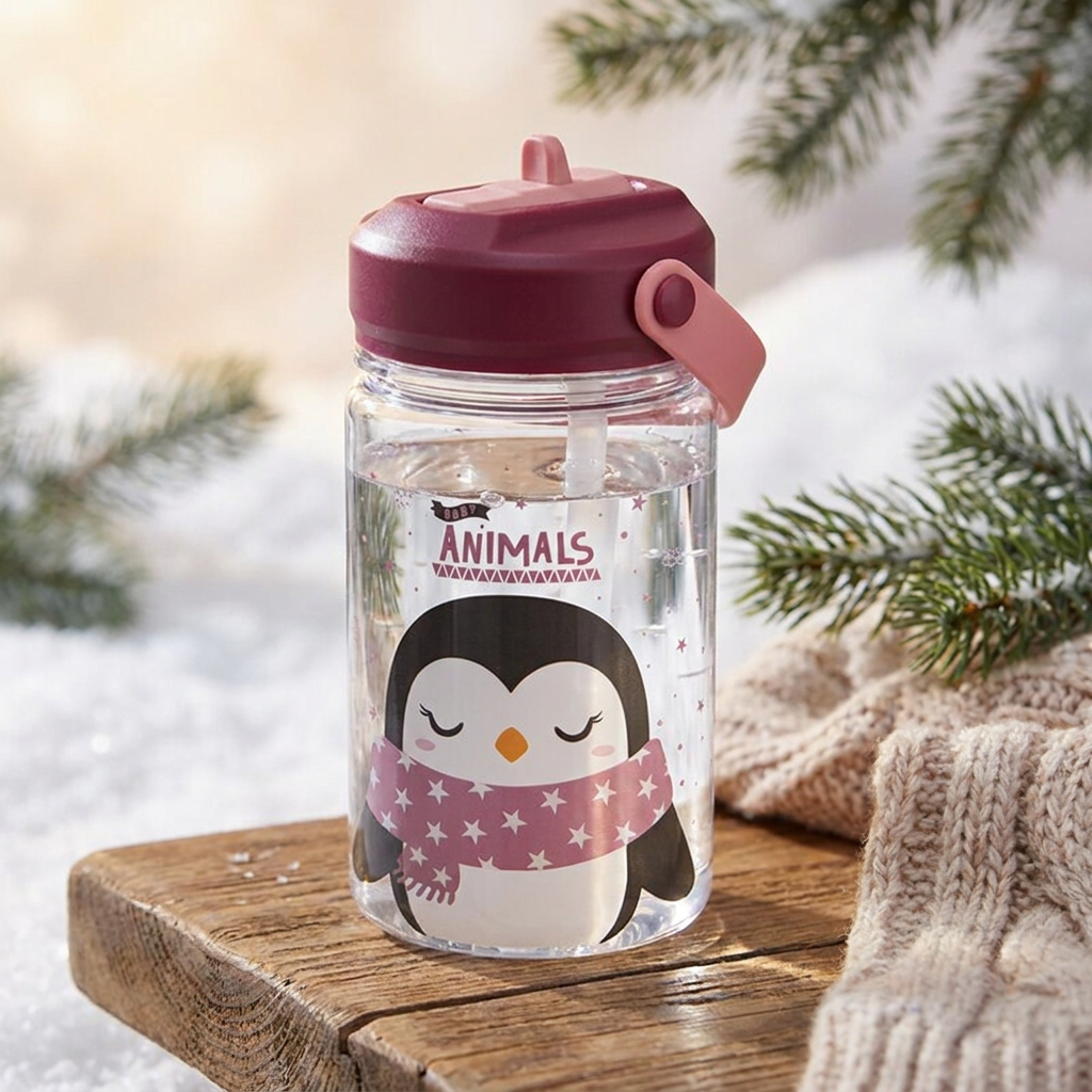 Botella Tritán con Adaptador Infantil – 3D Animals | Aurea Kids