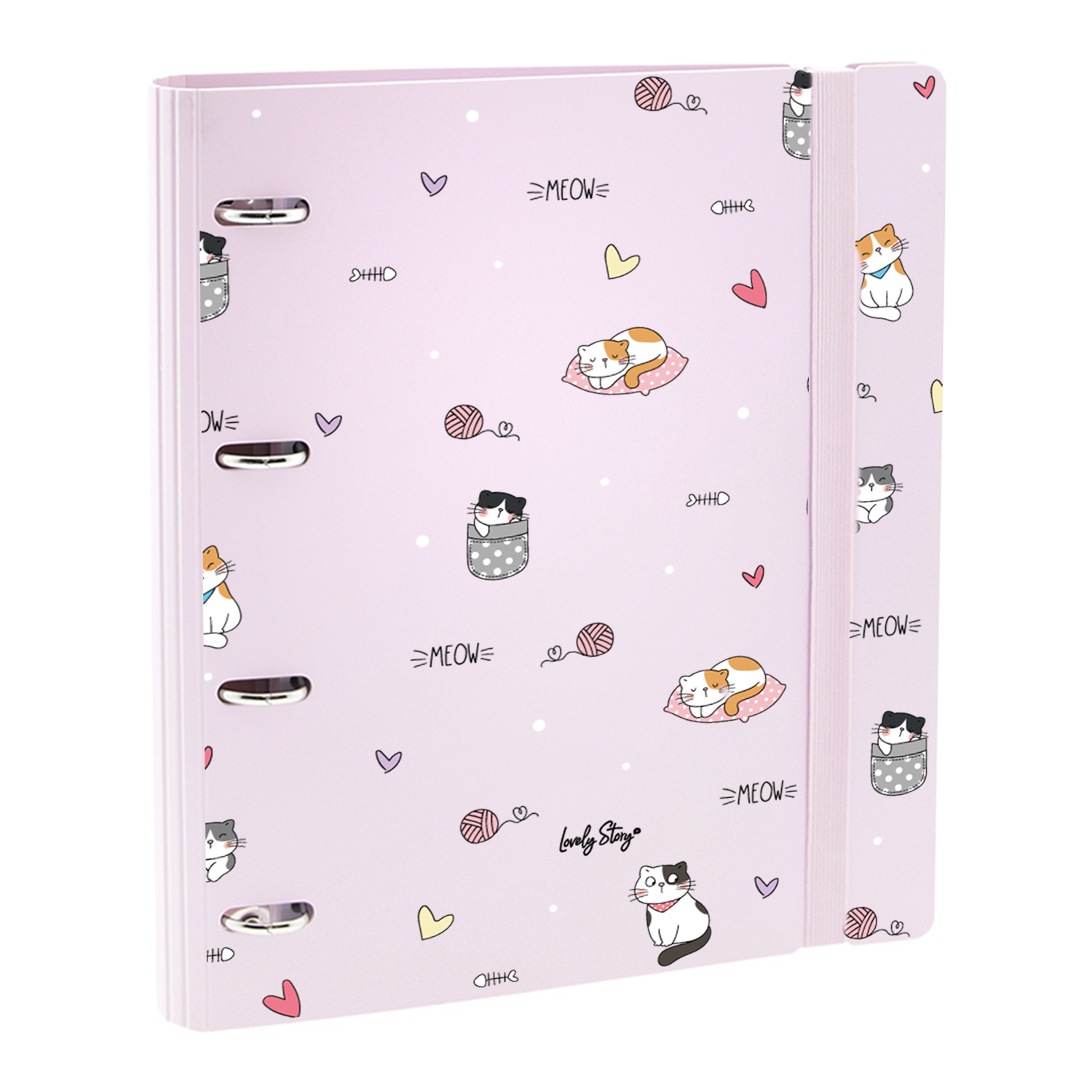 Carpeblock Smart Folder 360º – Meow Love | Lovely Story