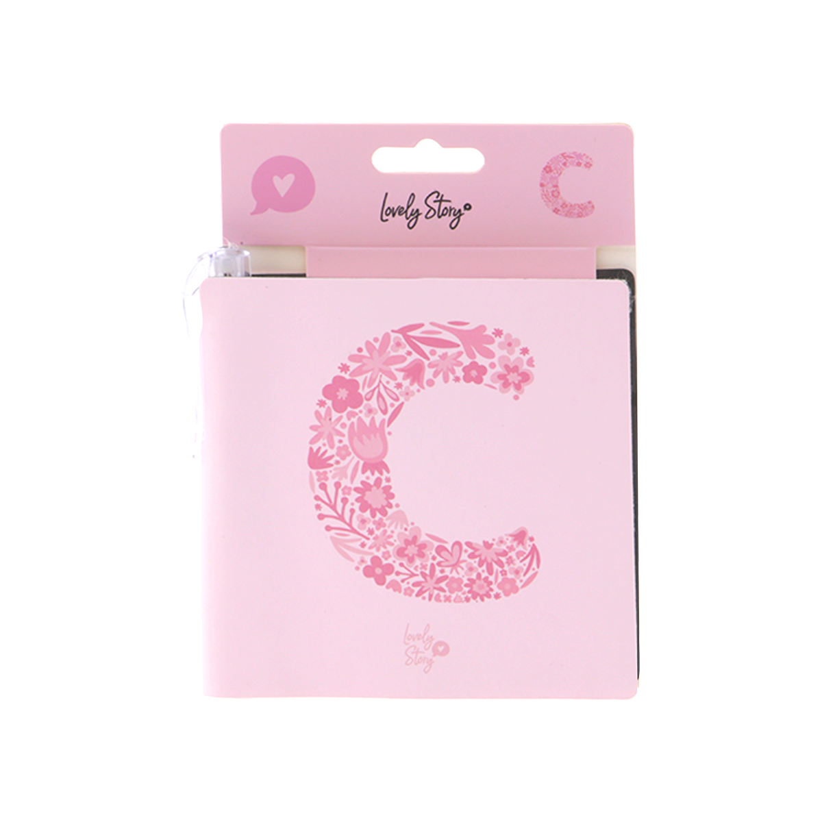 Cuaderno con inicial y boli - Pink
