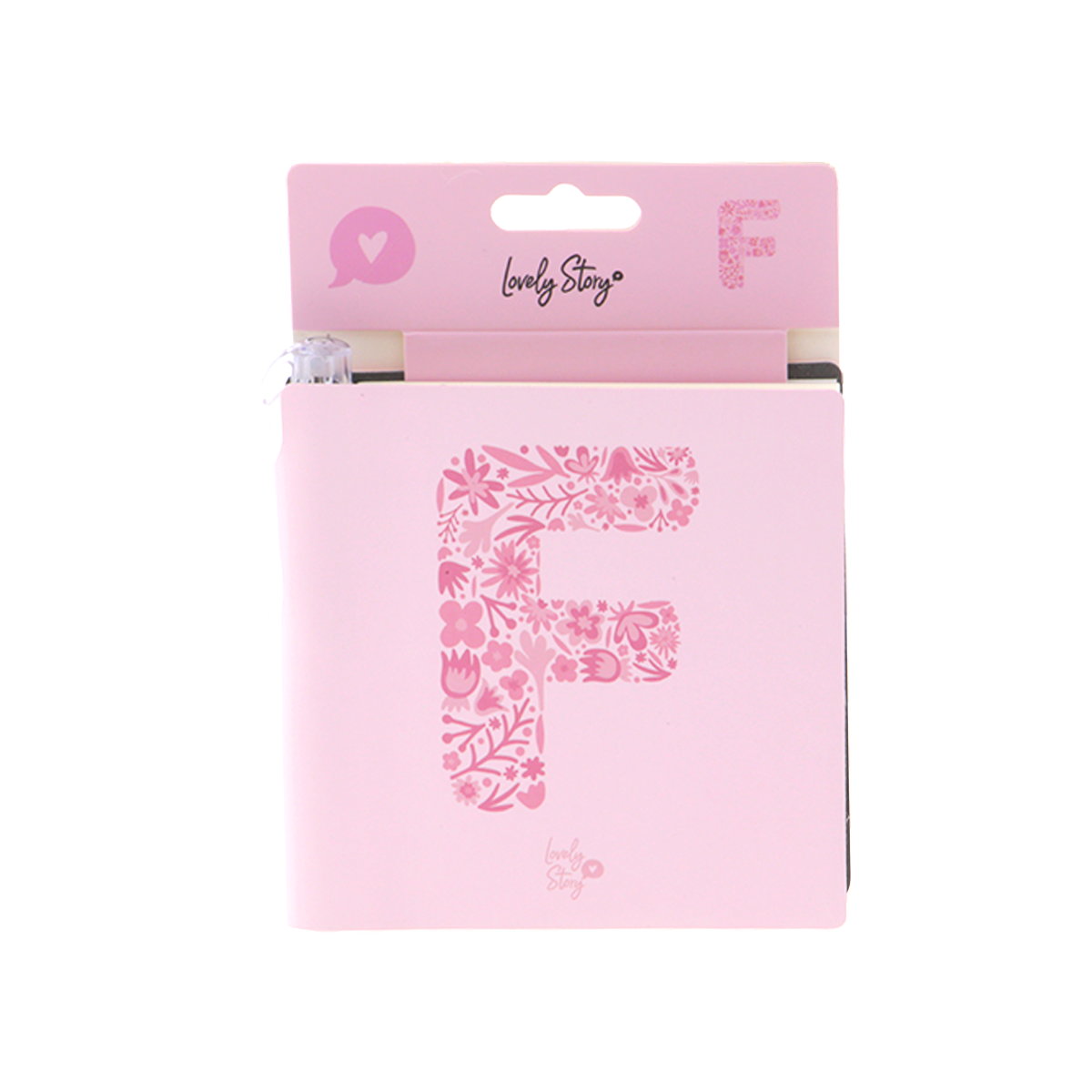 Cuaderno con inicial y boli - Pink