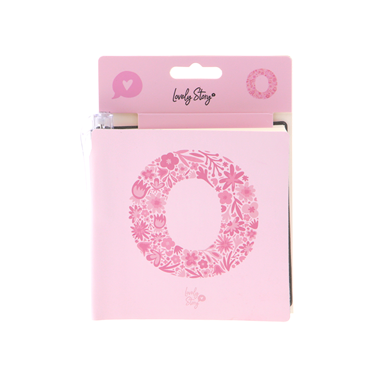 Cuaderno con inicial y boli - Pink