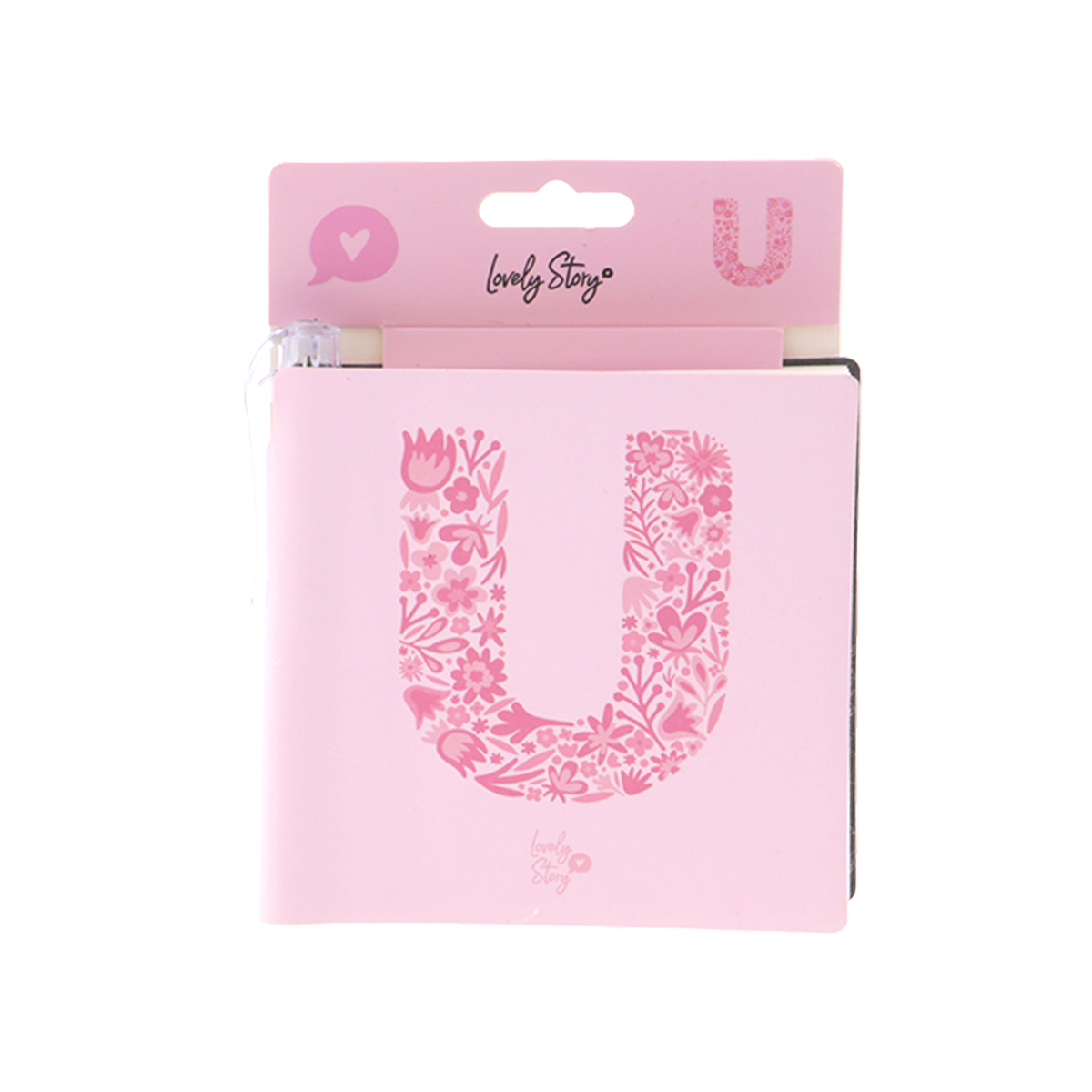 Cuaderno con inicial y boli - Pink