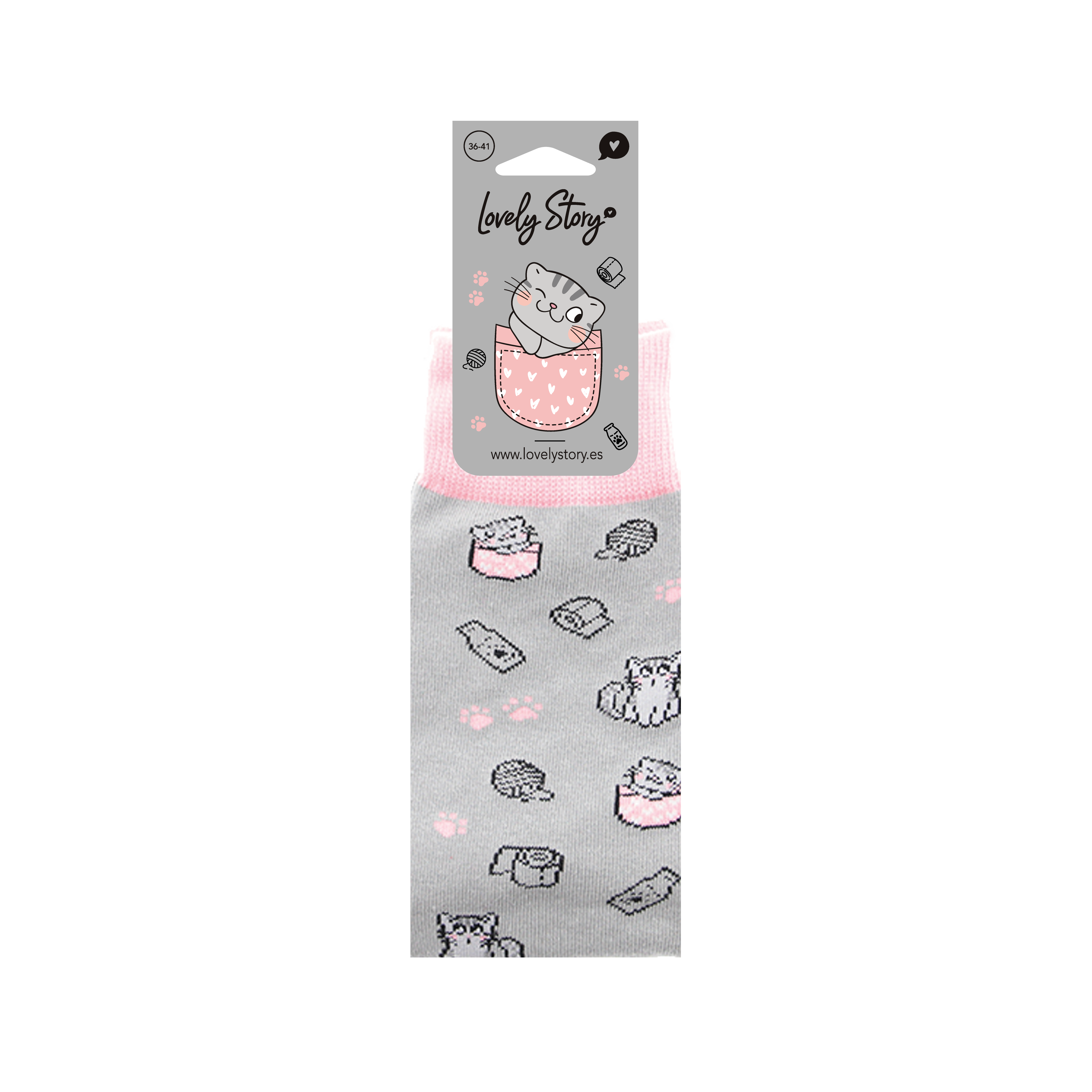 Calcetines Grey Kitty