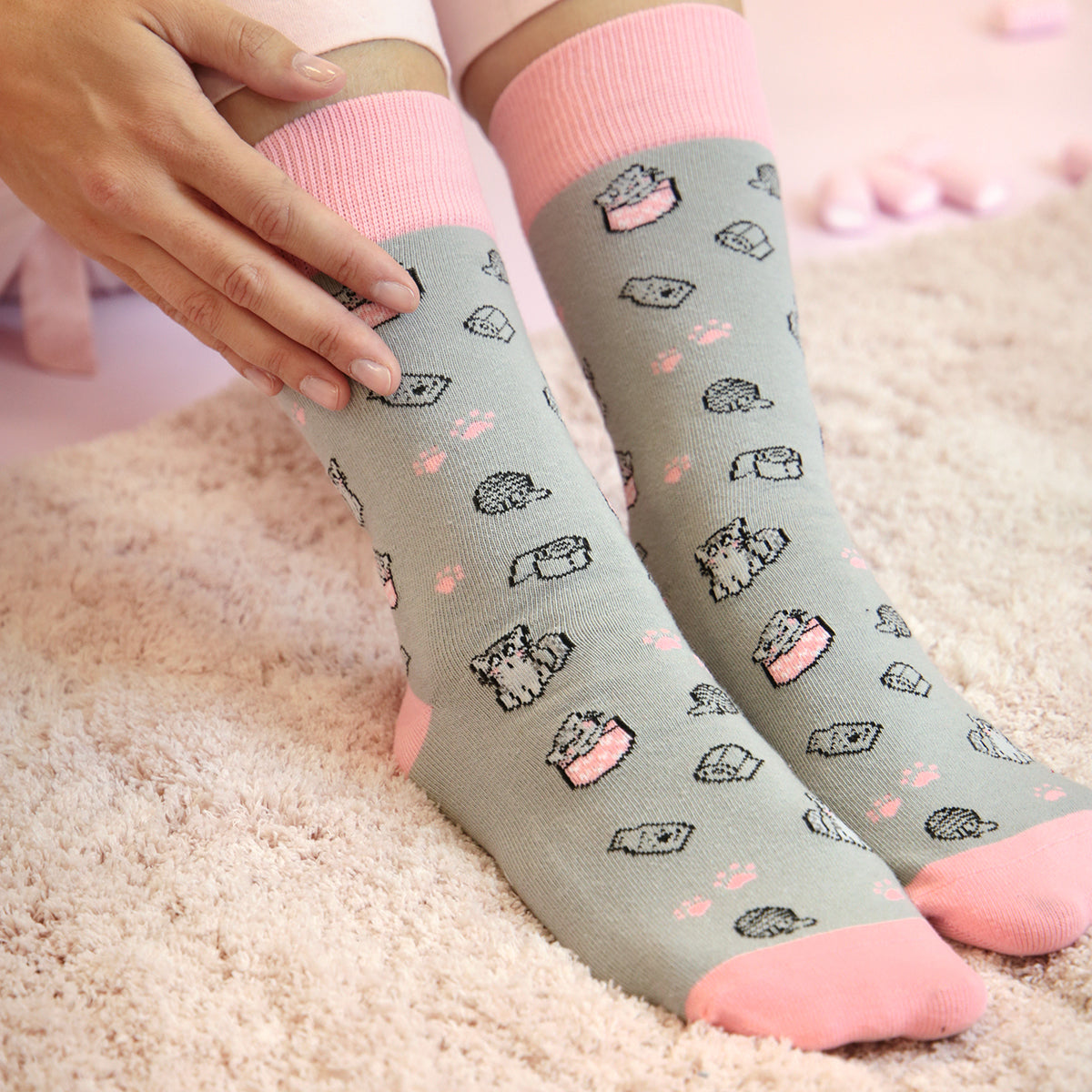 Calcetines Grey Kitty