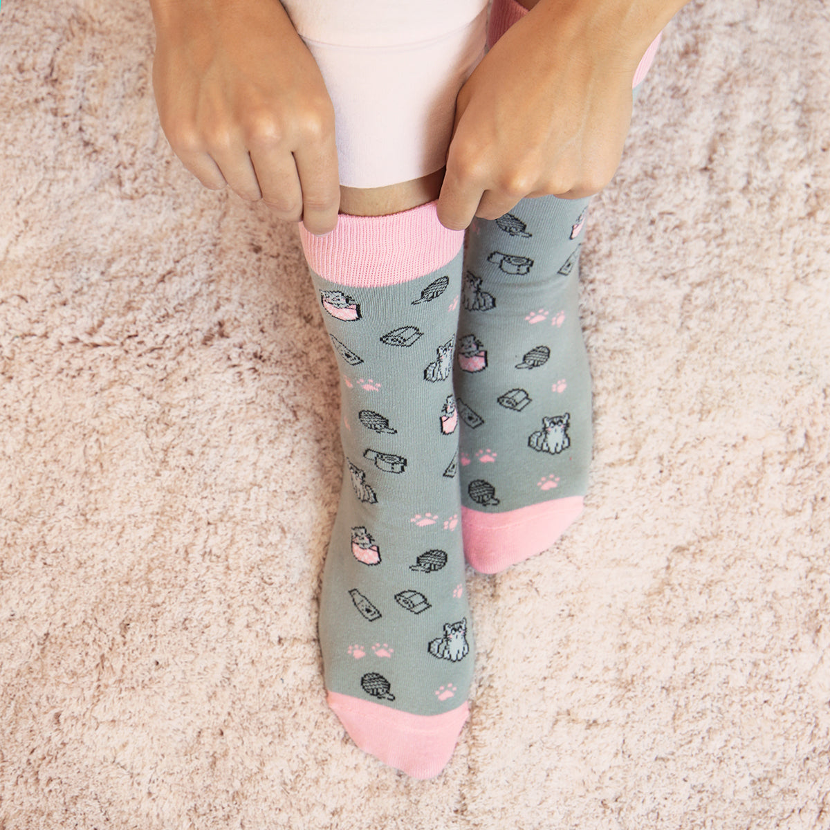 Calcetines Grey Kitty