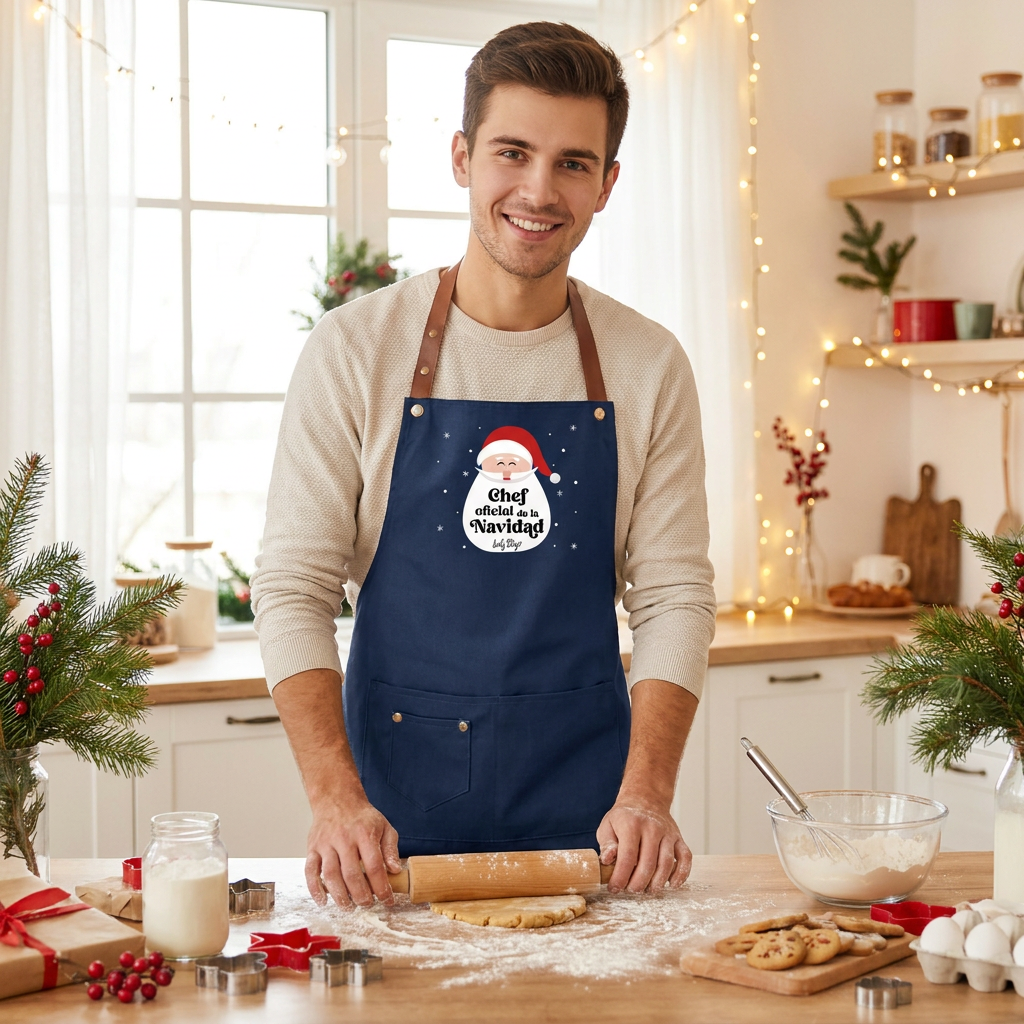 Delantal – Navidad - Dark Blue