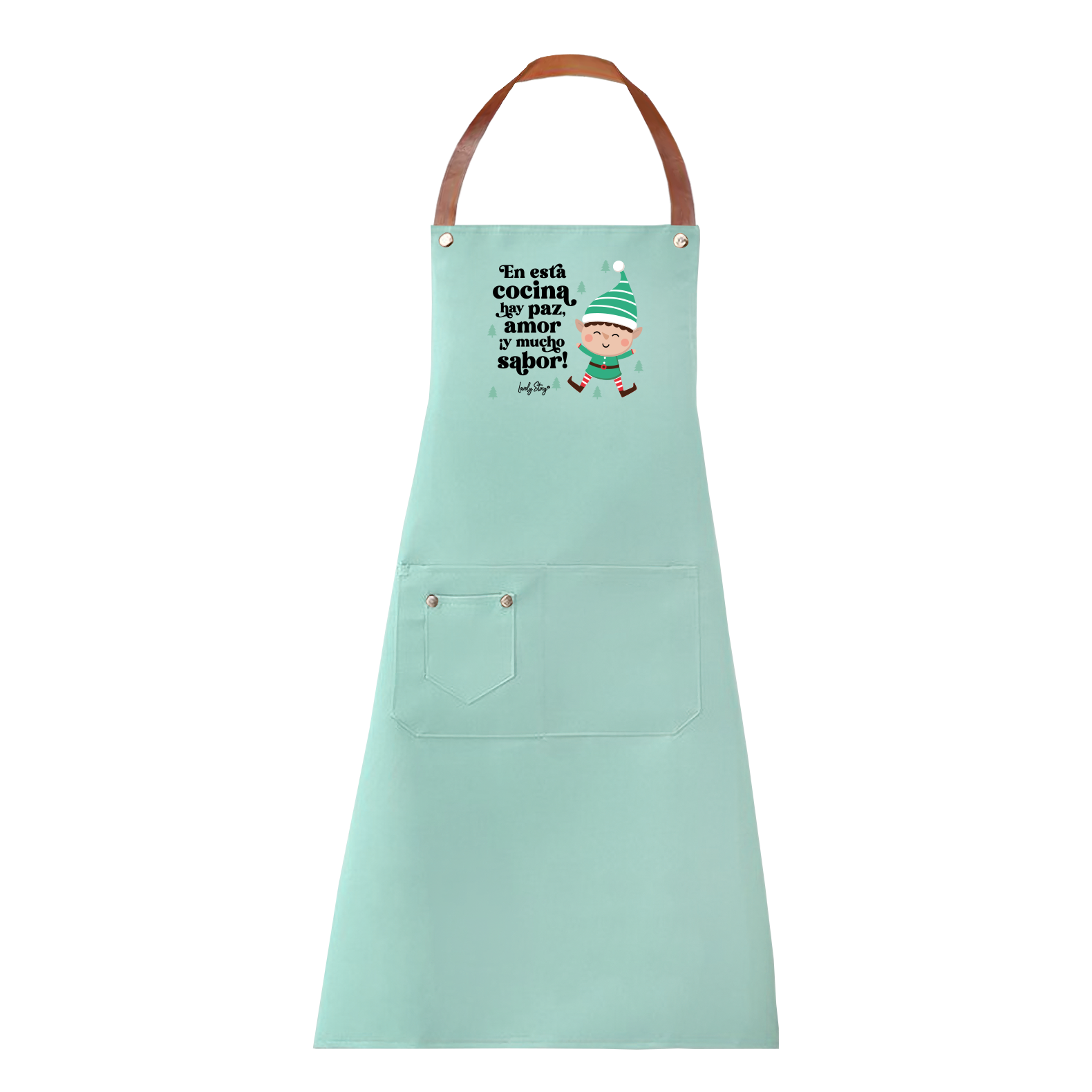 Delantal – Navidad - Mint