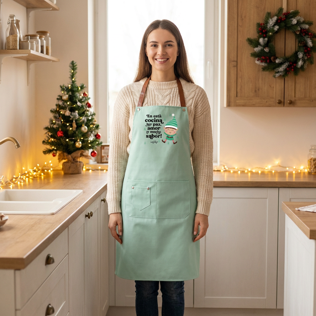 Delantal – Navidad - Mint