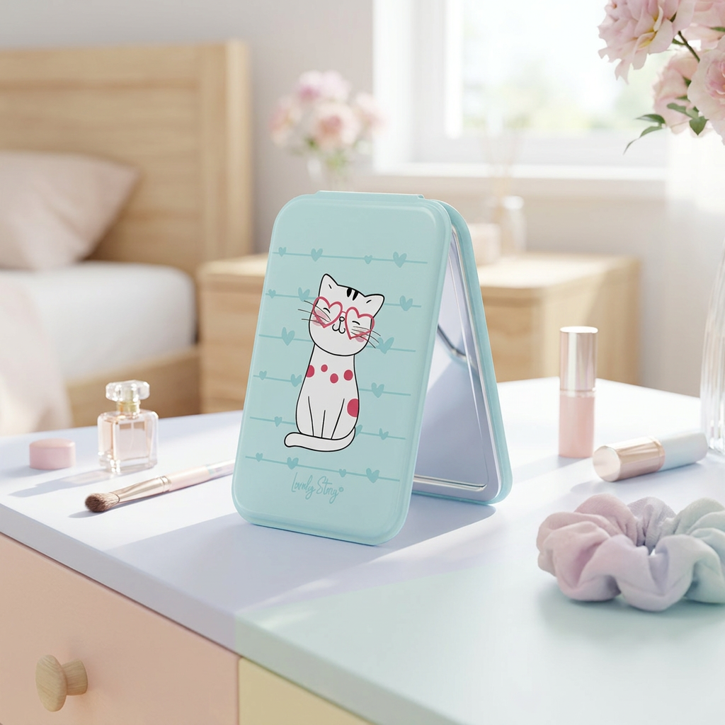 Espejo plegable de viaje - Cat Whiskers