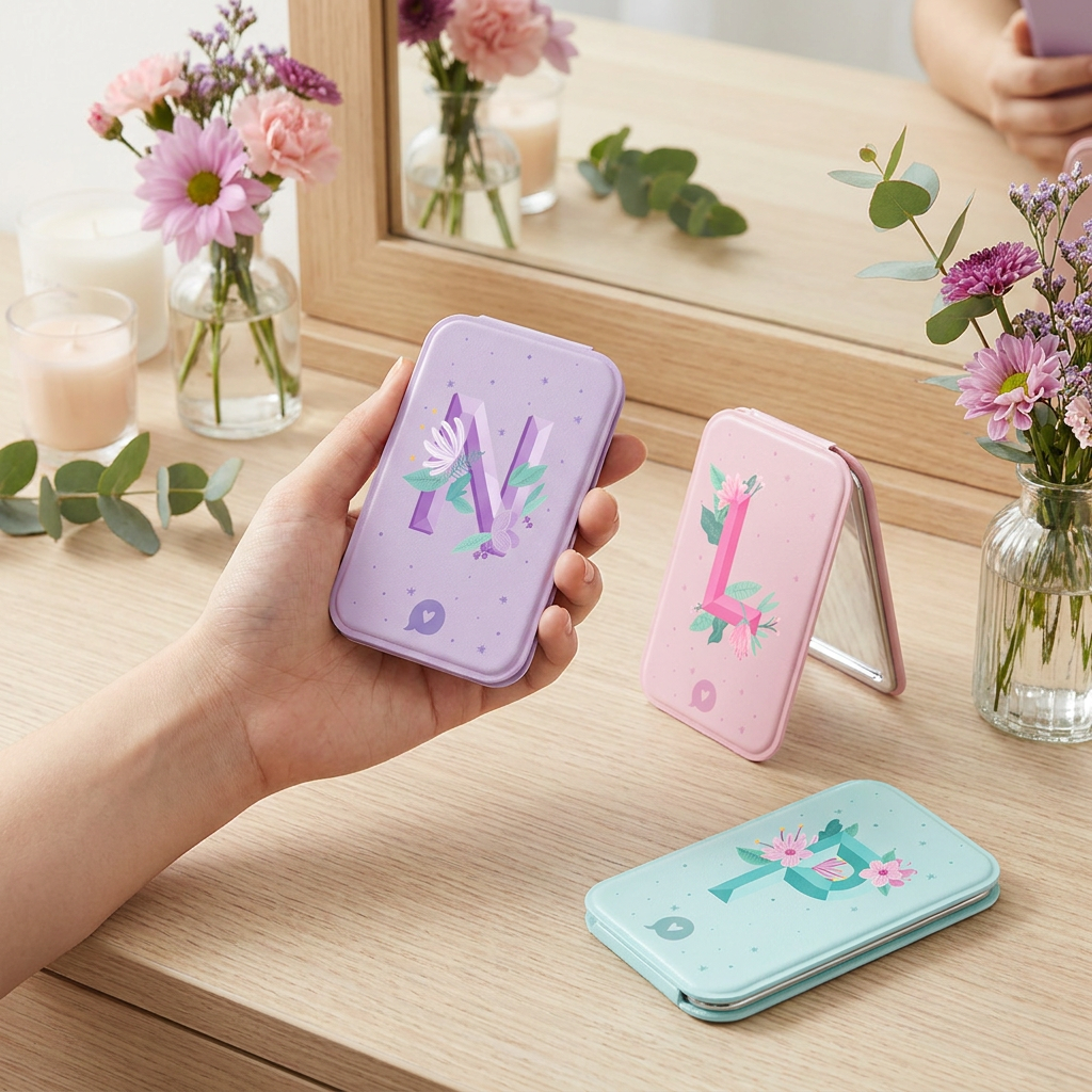 Espejo Glow - Initial Blossom - Mint