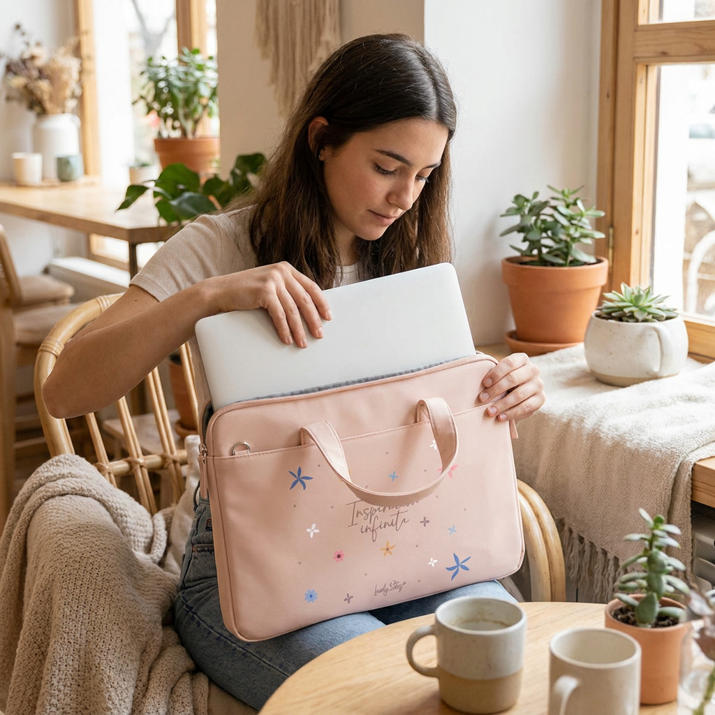 Funda-Maletín para portátil - Colección Petal Whisper