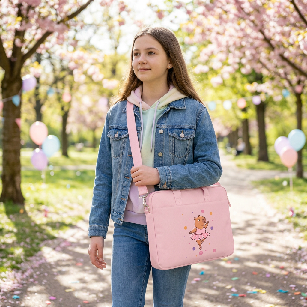 Maletín para portátil - Capi Ballet - Pink