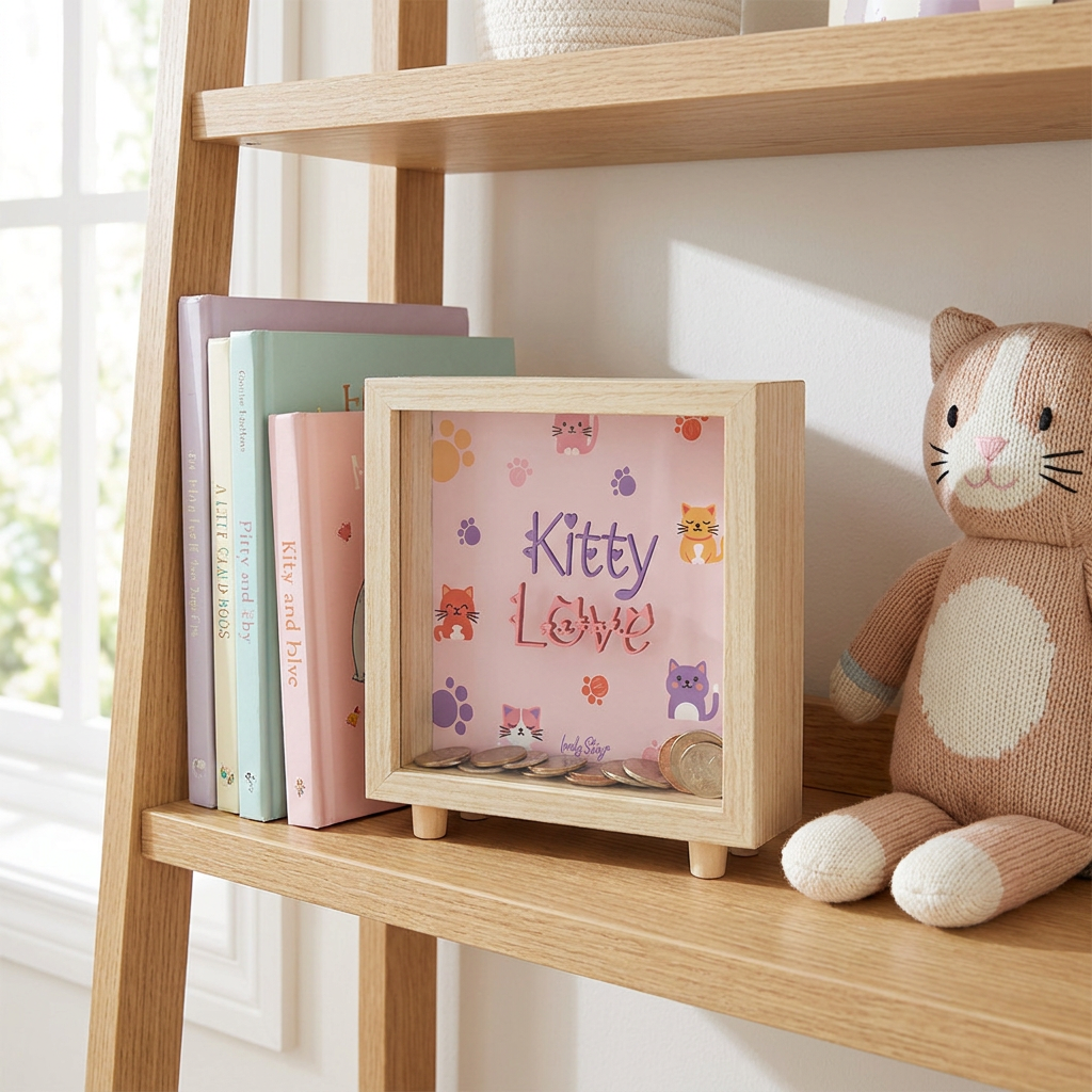 Hucha - Kitty Love - Wood
