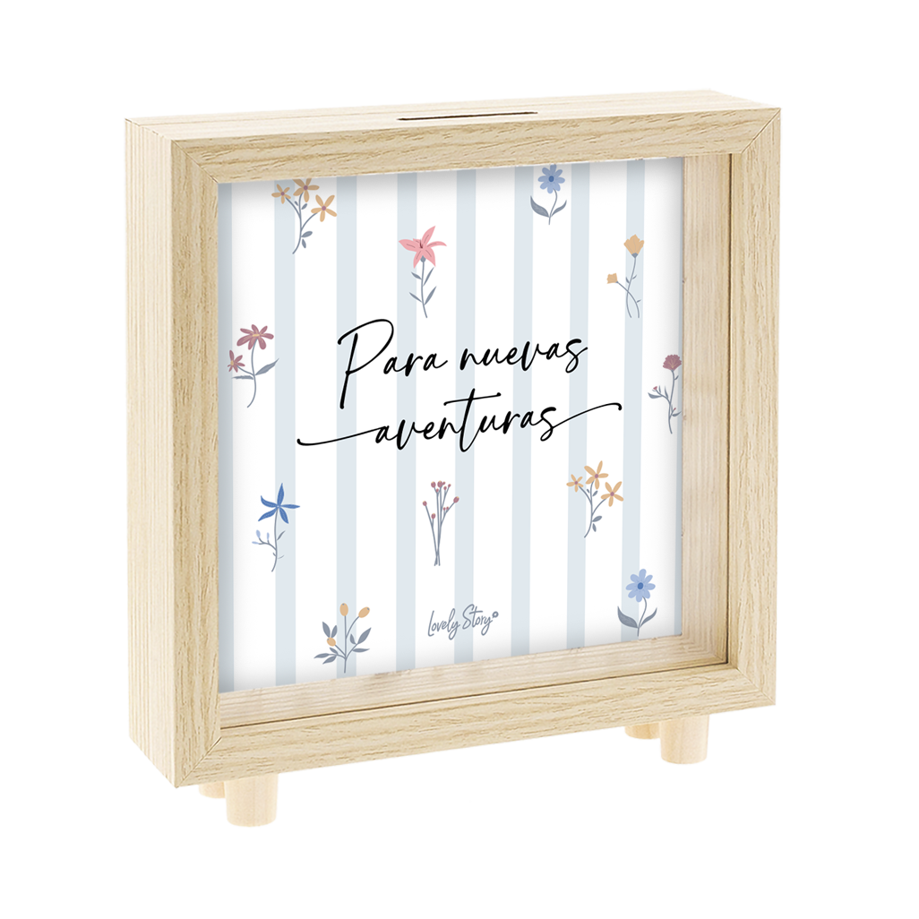 Hucha de Madera - Petal Whisper- Madera