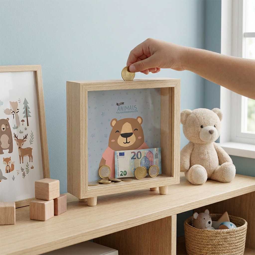 Hucha de madera - Bear