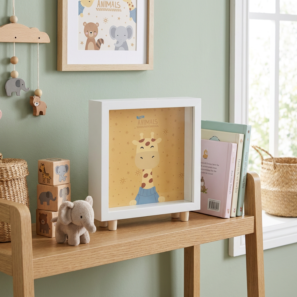 Hucha de madera - Giraffe