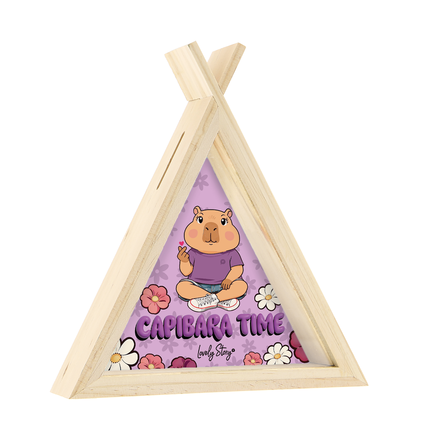 Hucha de Madera Tipi – Capibara Time | Lovely Story