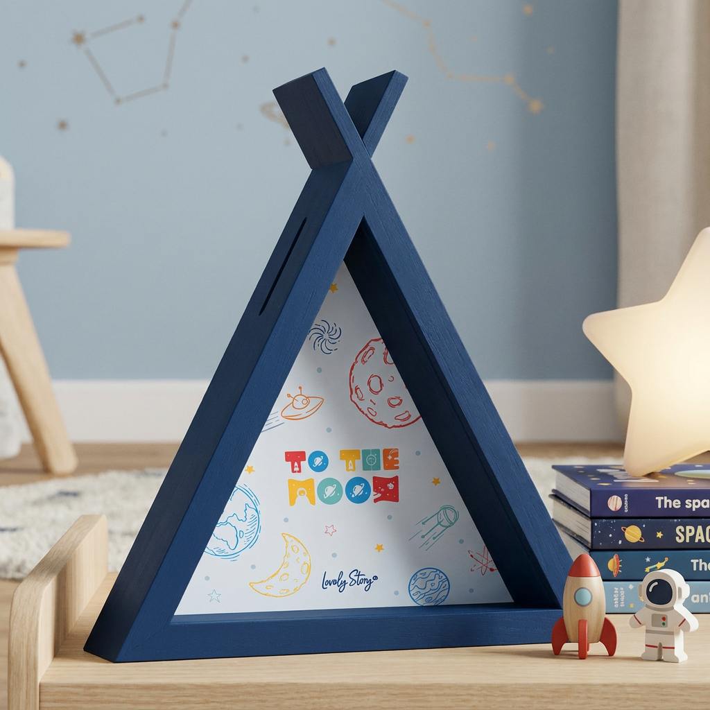 Hucha tipi - To The Moon - Dark Blue